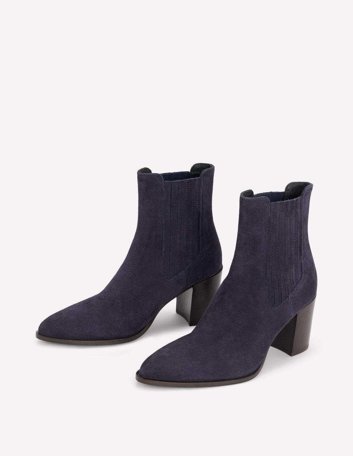 Legere Stiefeletten mit spitzer Zehenpartie-Dunkles Navy - Image 4