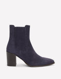 Legere Stiefeletten mit spitzer Zehenpartie-Dunkles Navy