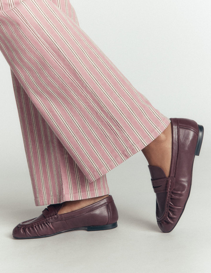 Superweiche, flexible Loafer-Oxblood