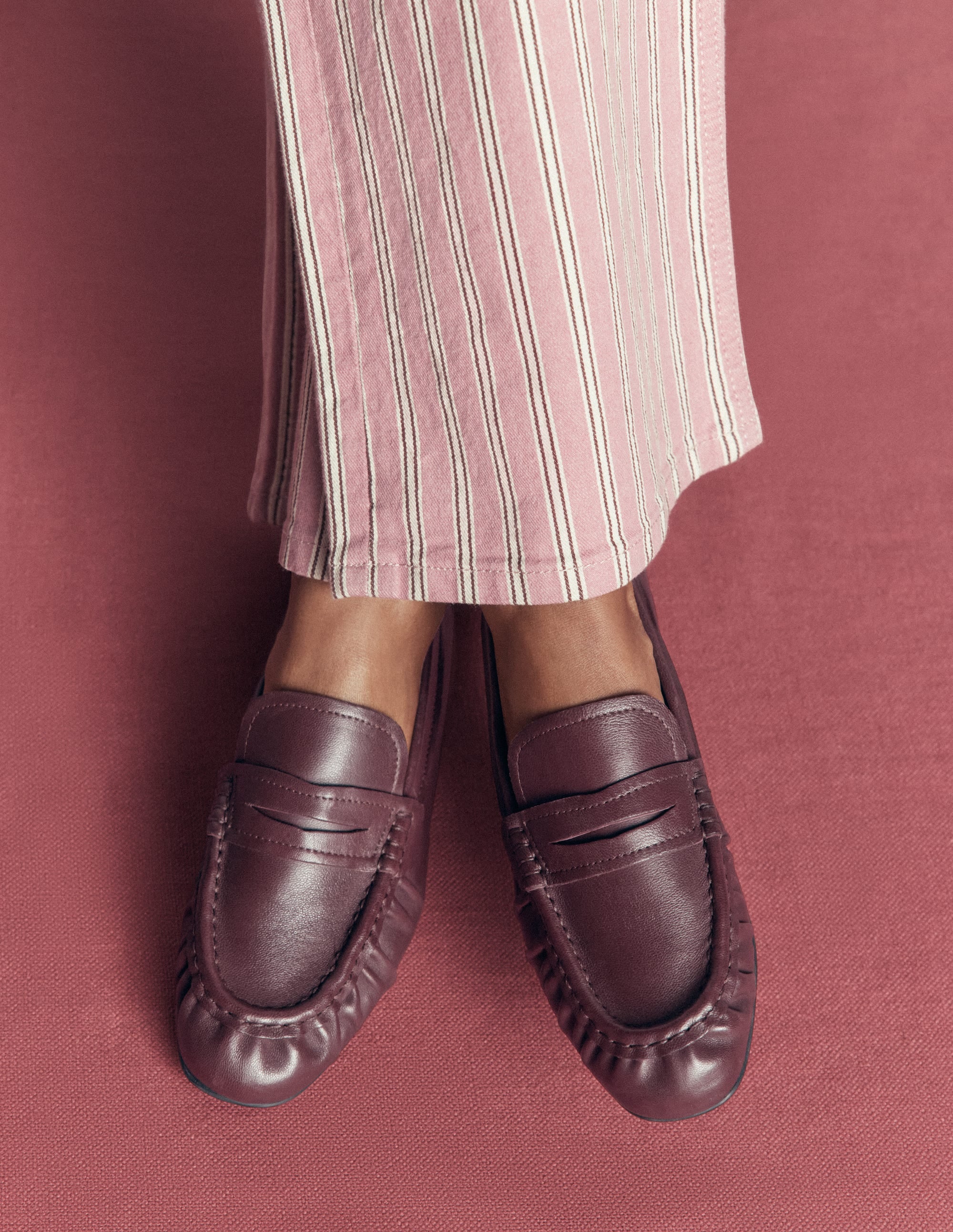 Superweiche, flexible Loafer-Oxblood - Image 3