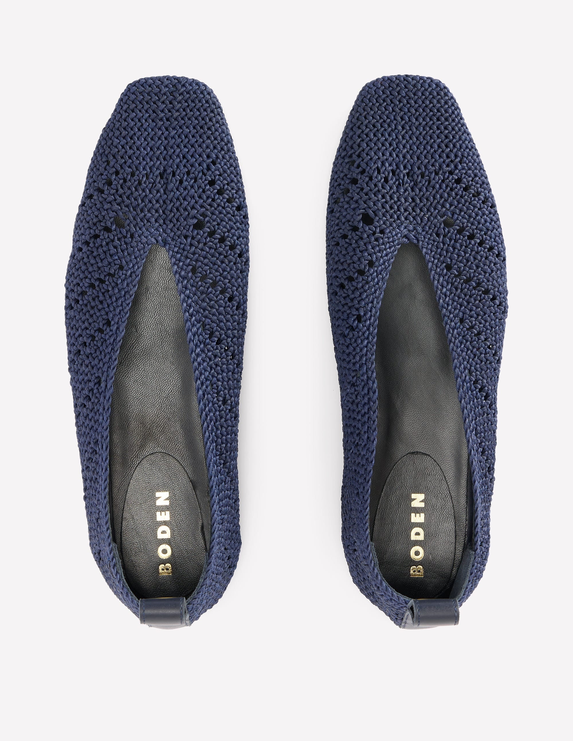 Strick-Ballerinas-Marineblau - Image 5