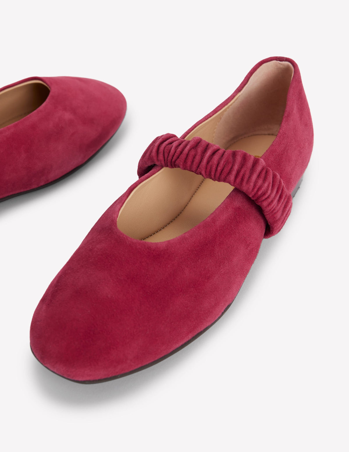 Camilla Ballerinas mit Rüschendetail-Weinrot - Image 4