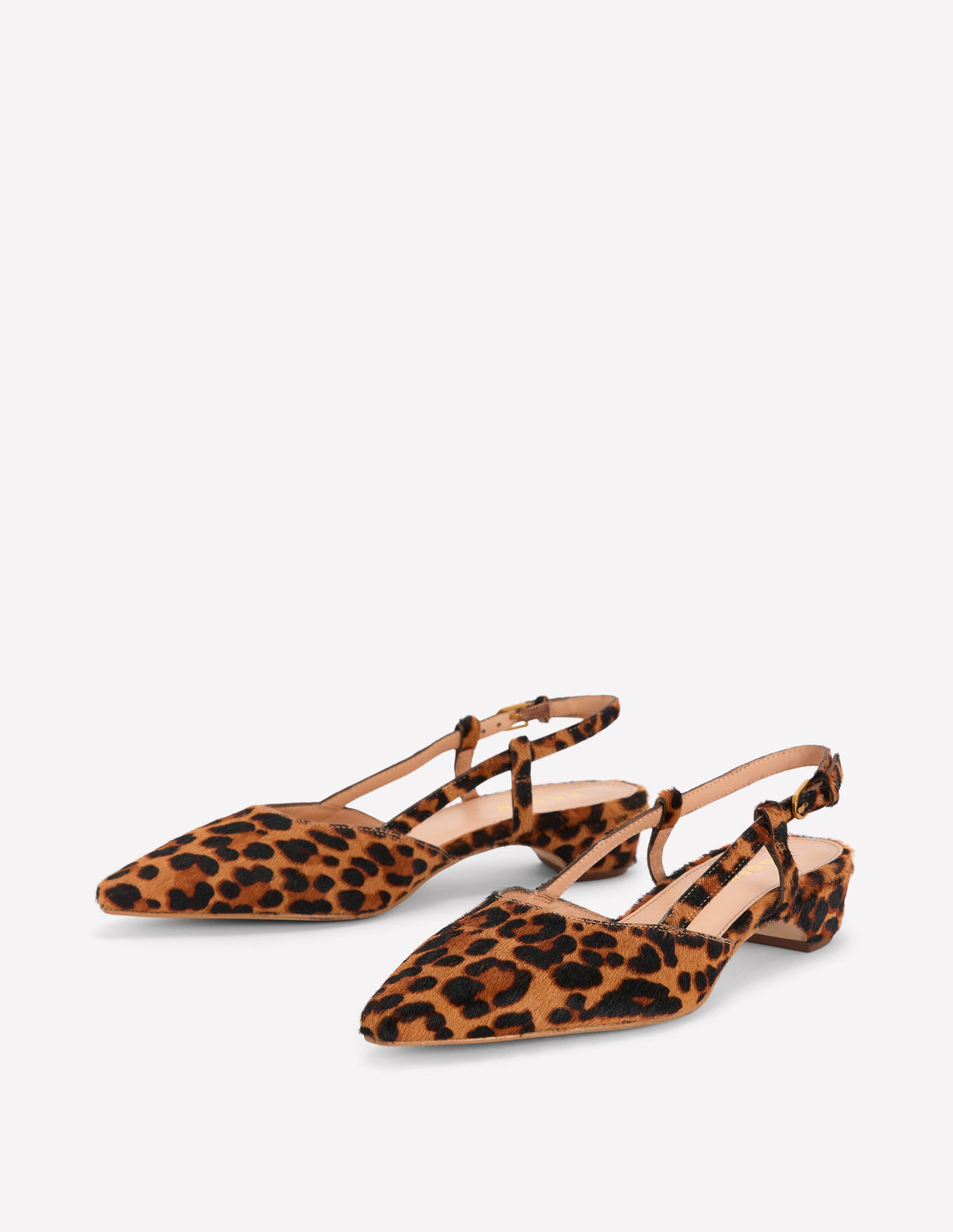 Mini Block Sling Backs-Classic Leopard-4