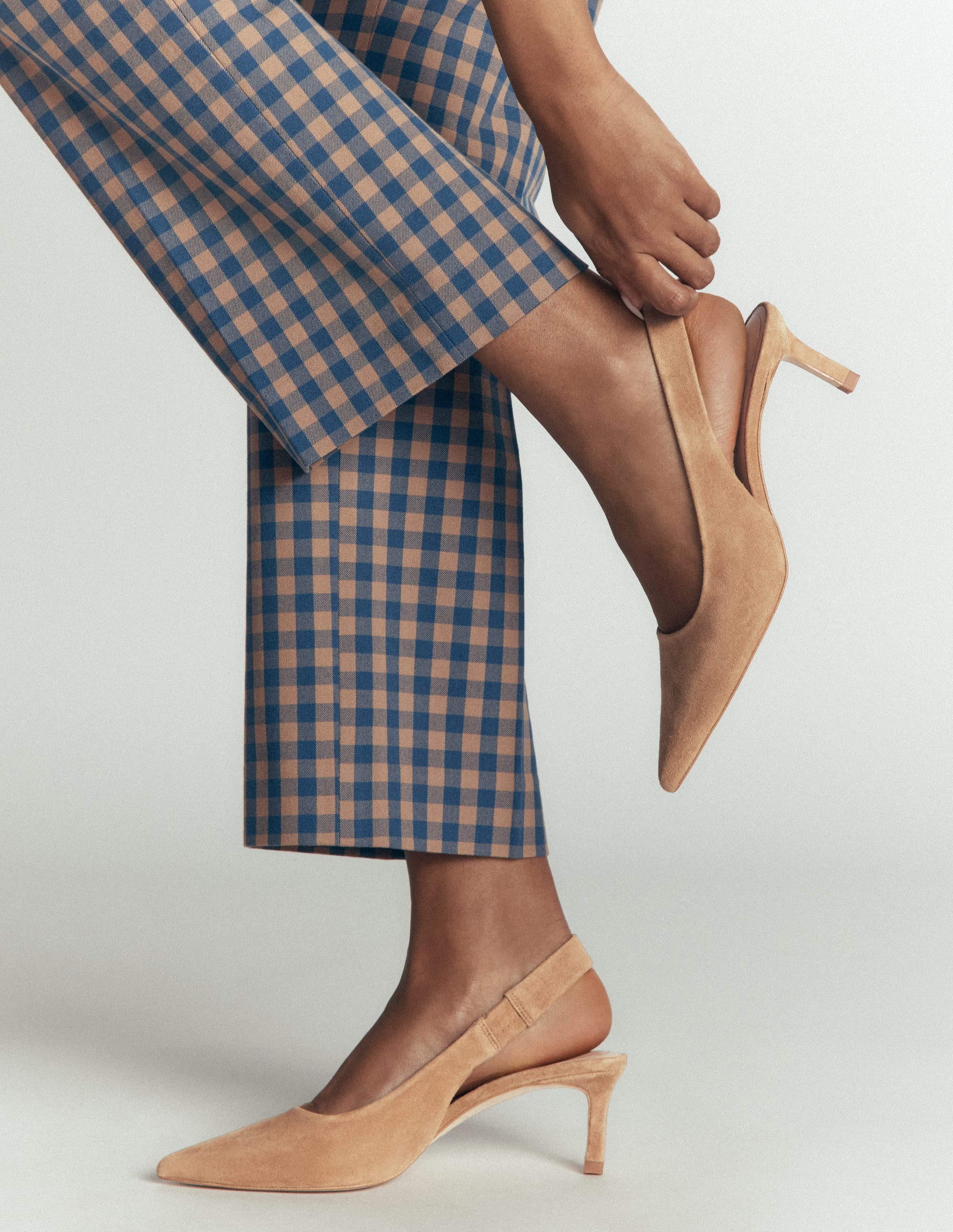 Hope Slingbacks mit Absatz-Macchiato Wildleder - Image 3