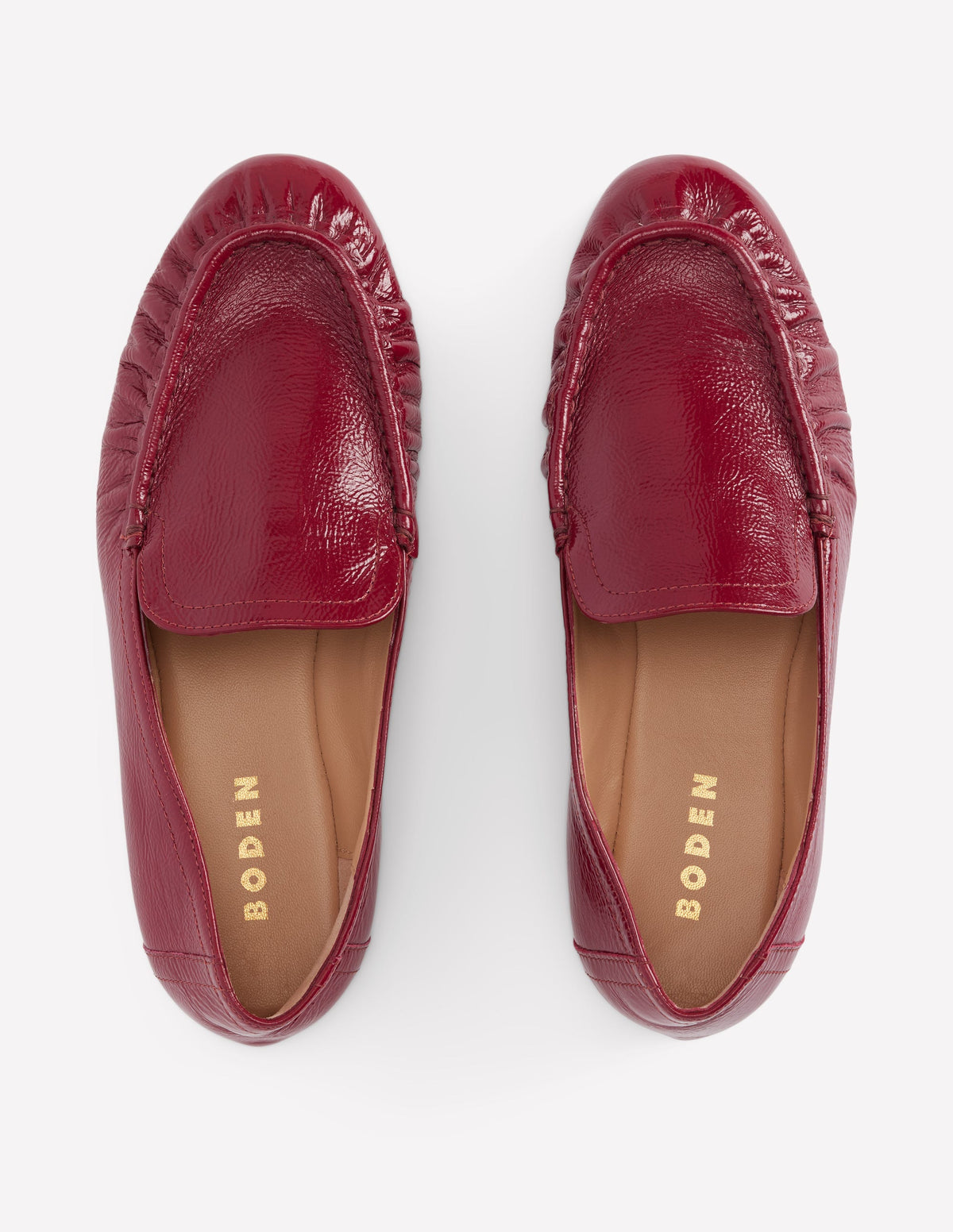Dinah Flexible Loafer für jeden Tag-Weinrot Lack - Image 5