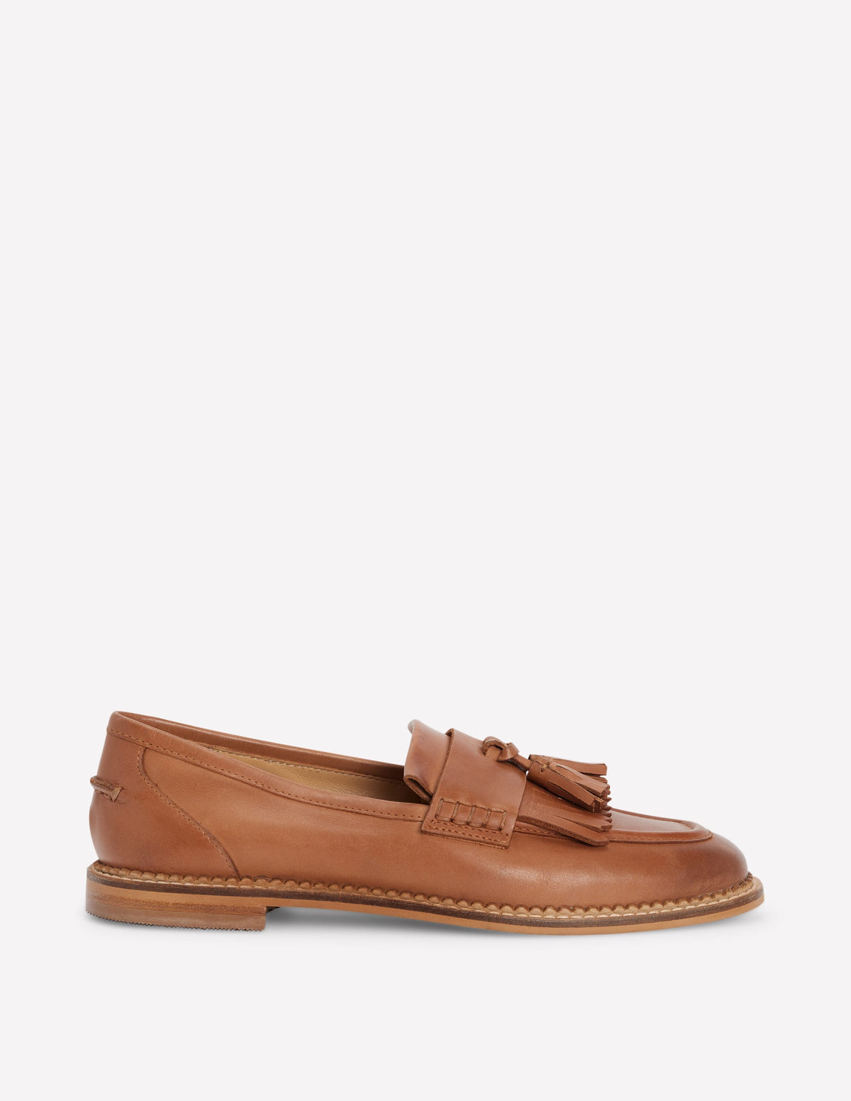 Nya Flache Ghillie-Loafer-Hellbraun-1