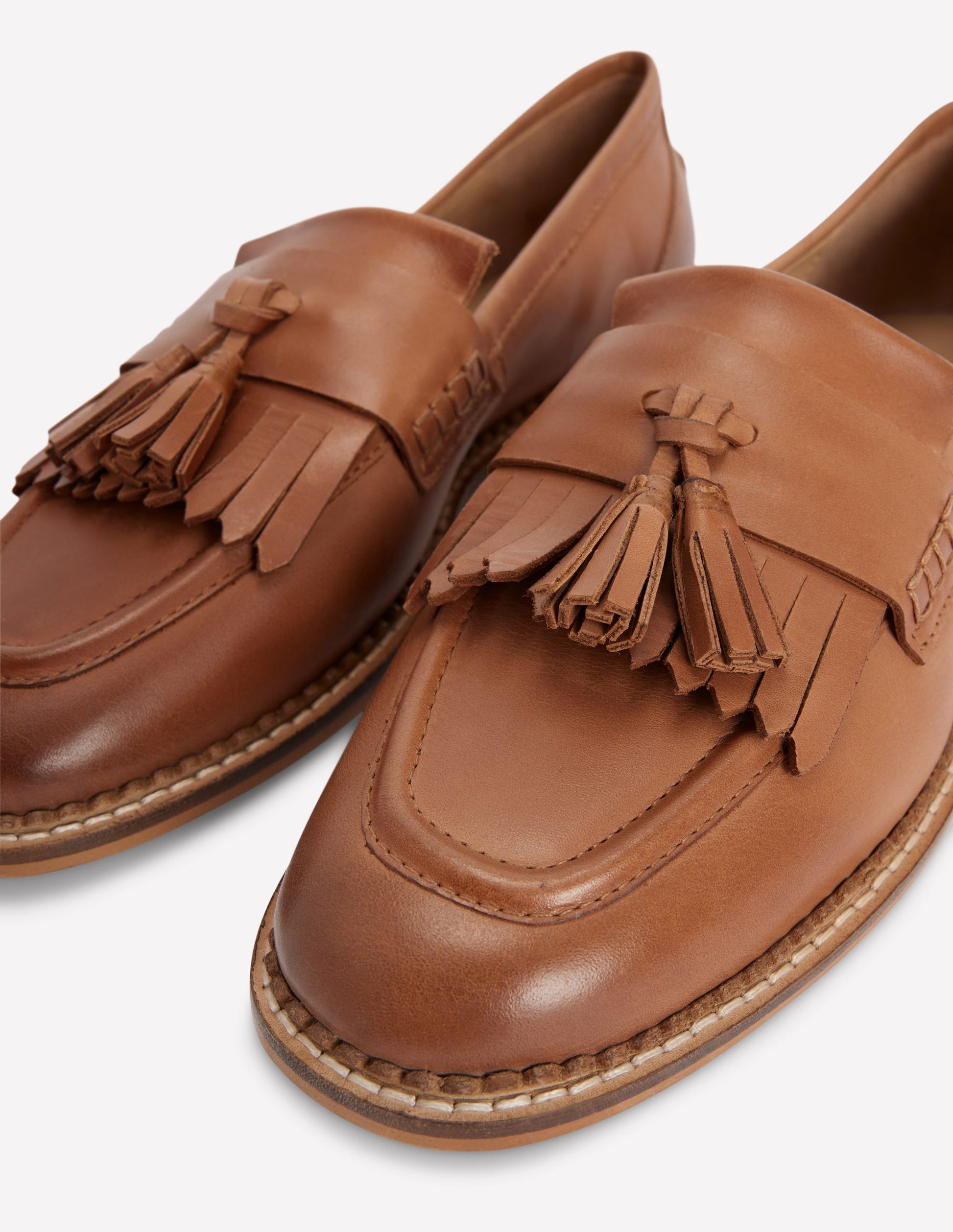Nya Flache Ghillie-Loafer-Hellbraun-4