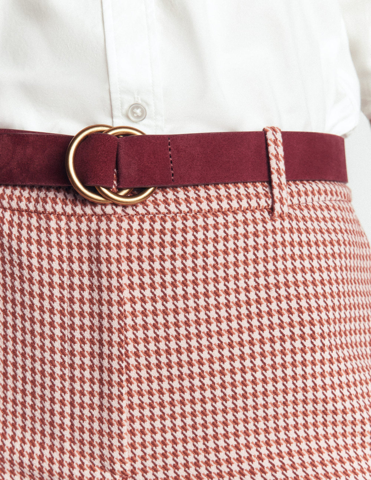 Gürtel mit Doppelring-Oxblood-2