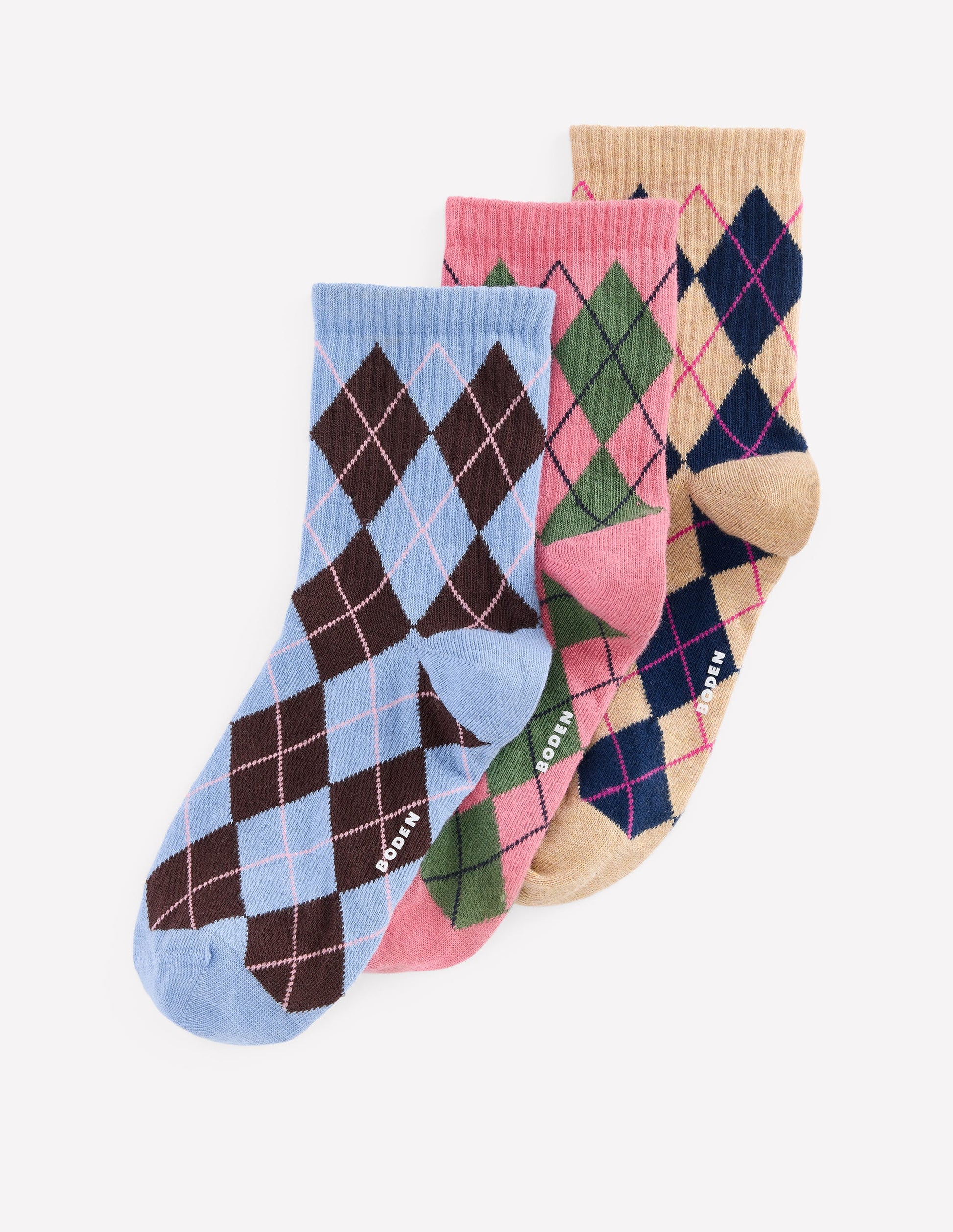 Socken mit Argyle-Muster im 3er-Pack-Argyle-Pack-1