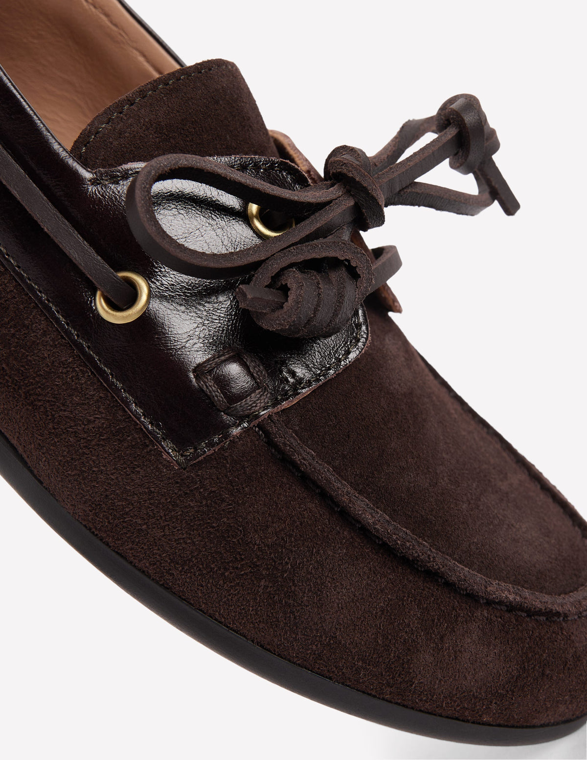 Bootsschuhe zum Schnüren-Bitterschokolade - Image 4
