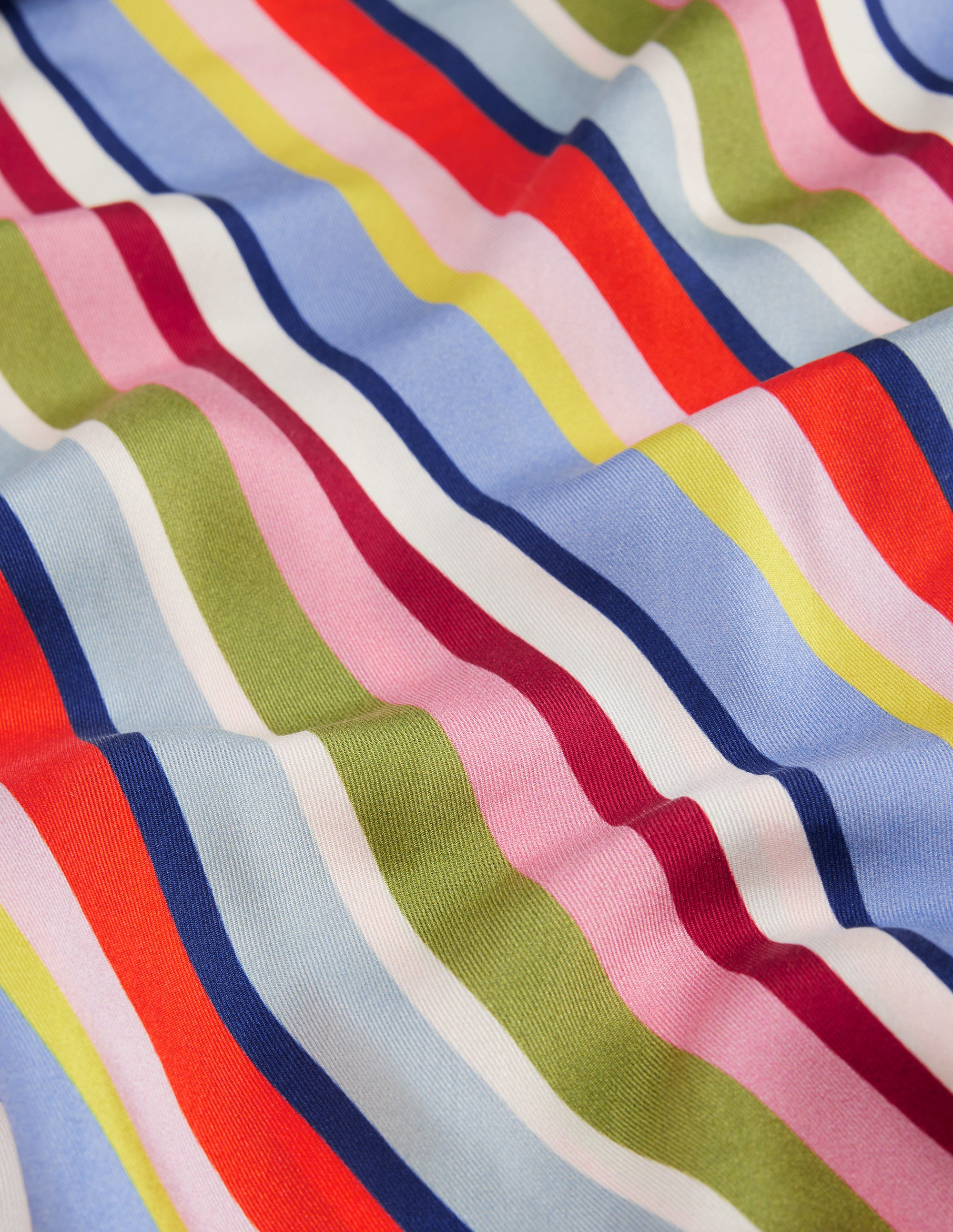 Elisabeth Large Silk Scarf-Multi, Diagonal Rainbow Stripe - Image 4