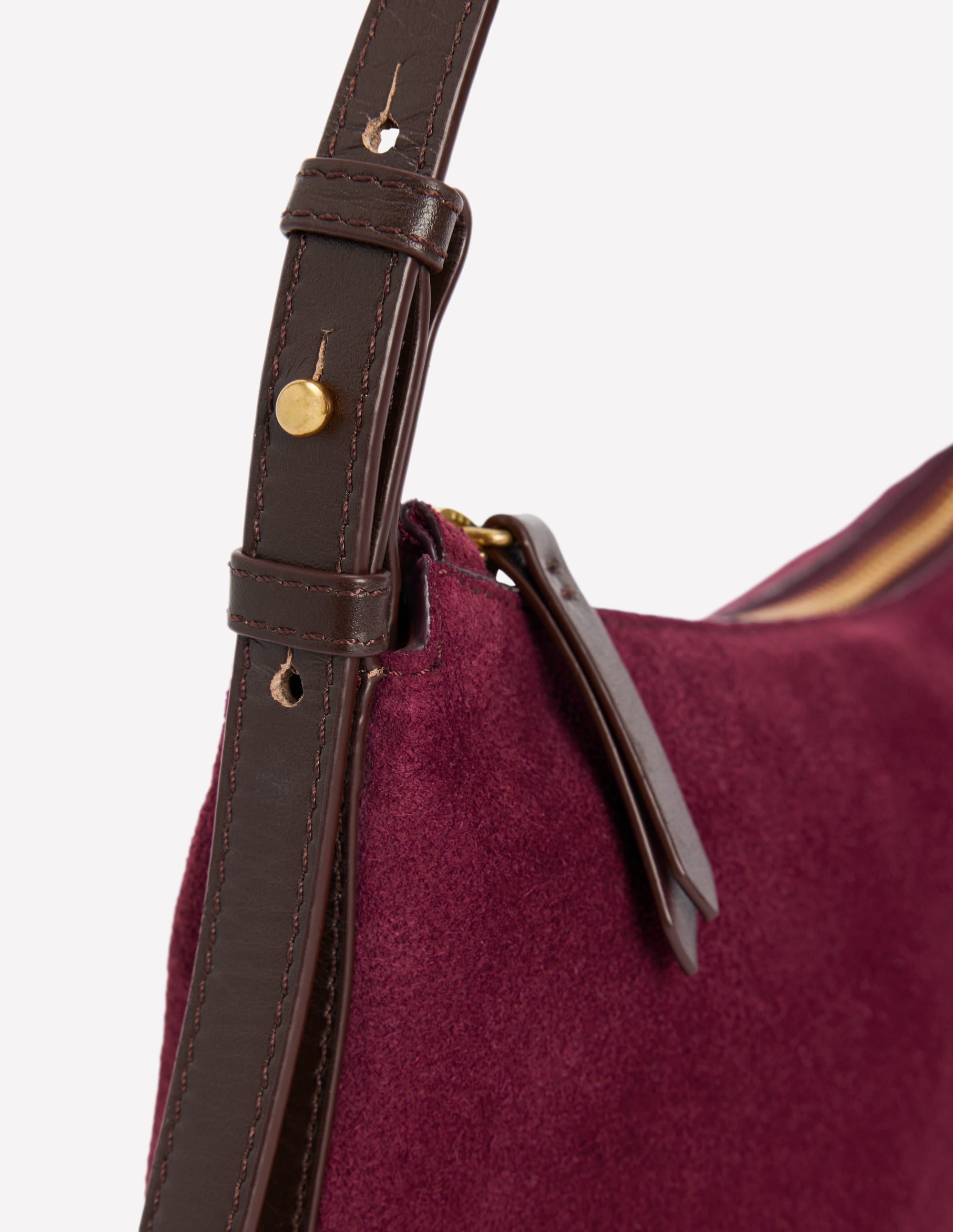Allegra Lässige Schultertasche-Burgunderrot - Image 4