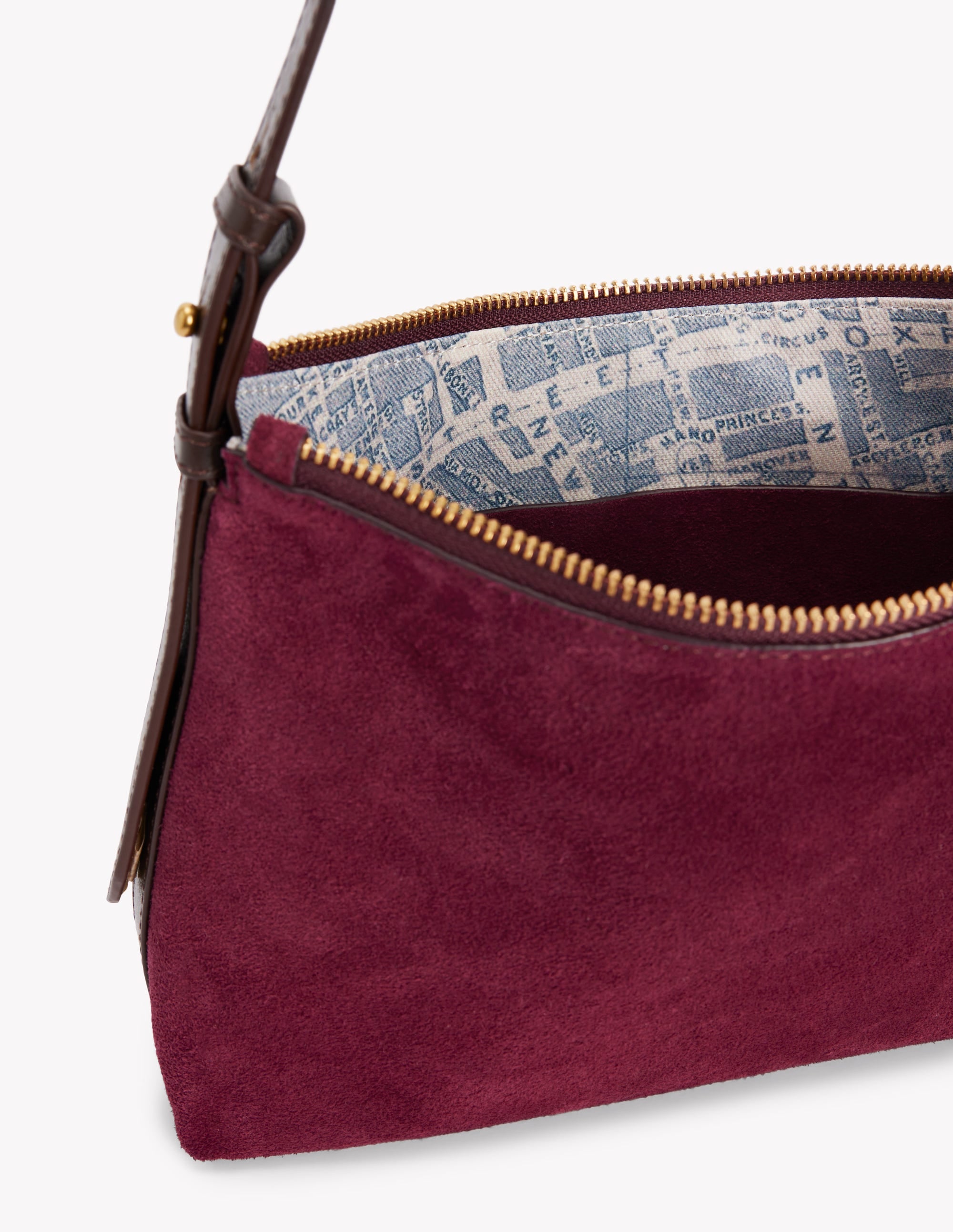Allegra Lässige Schultertasche-Burgunderrot - Image 5