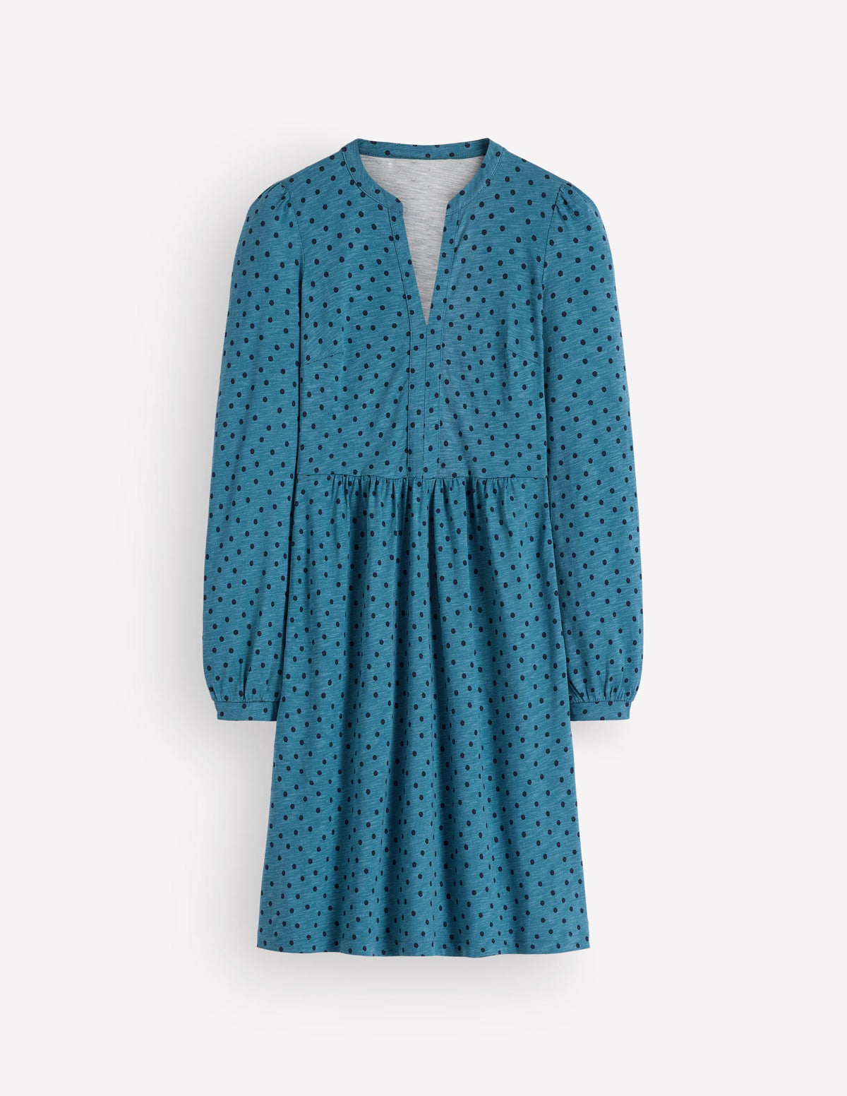 Robe décontractée Naomi en jersey-Bleu orage, pois Boden-5