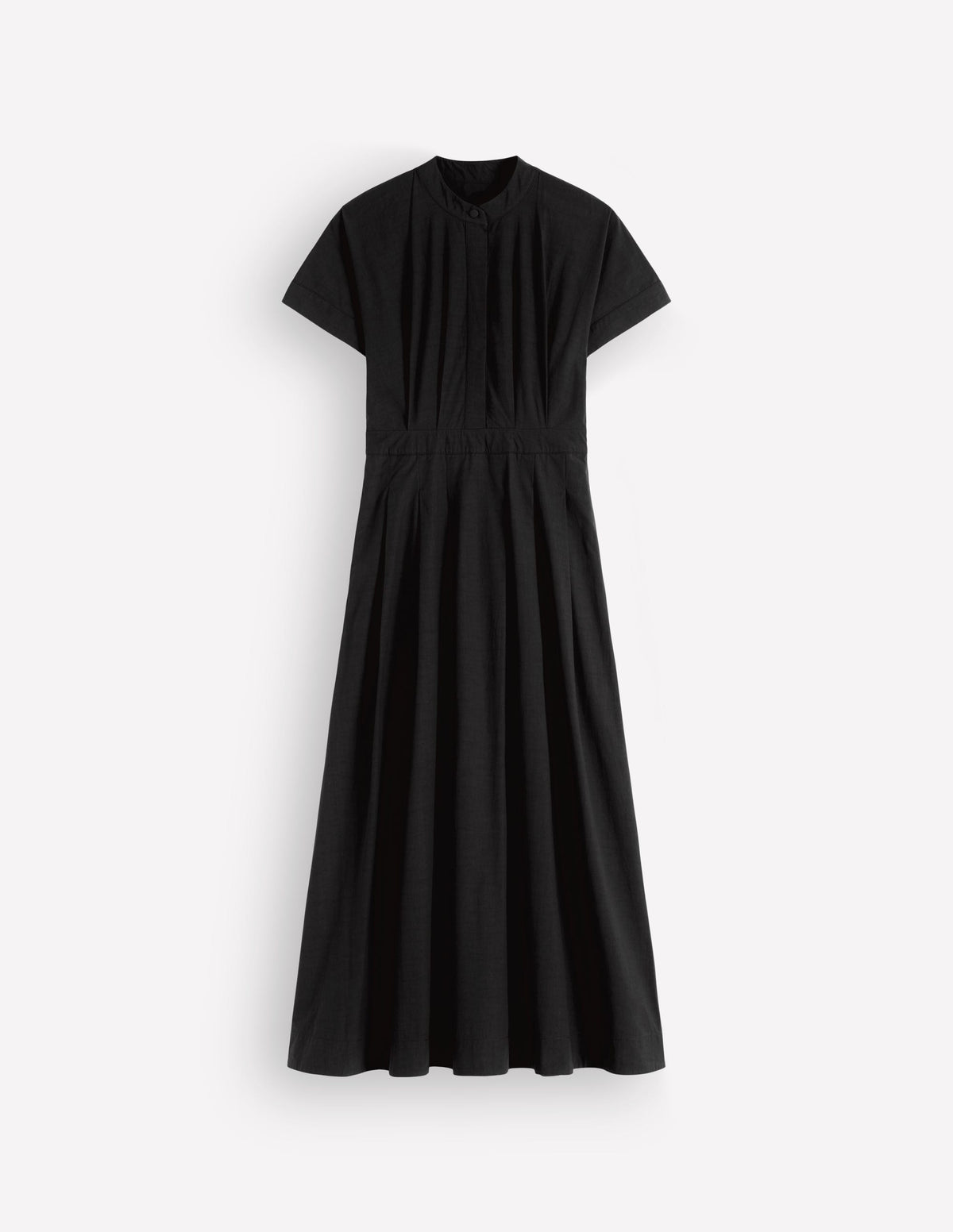 Midikleid aus einem Schnittteil-Schwarz-5
