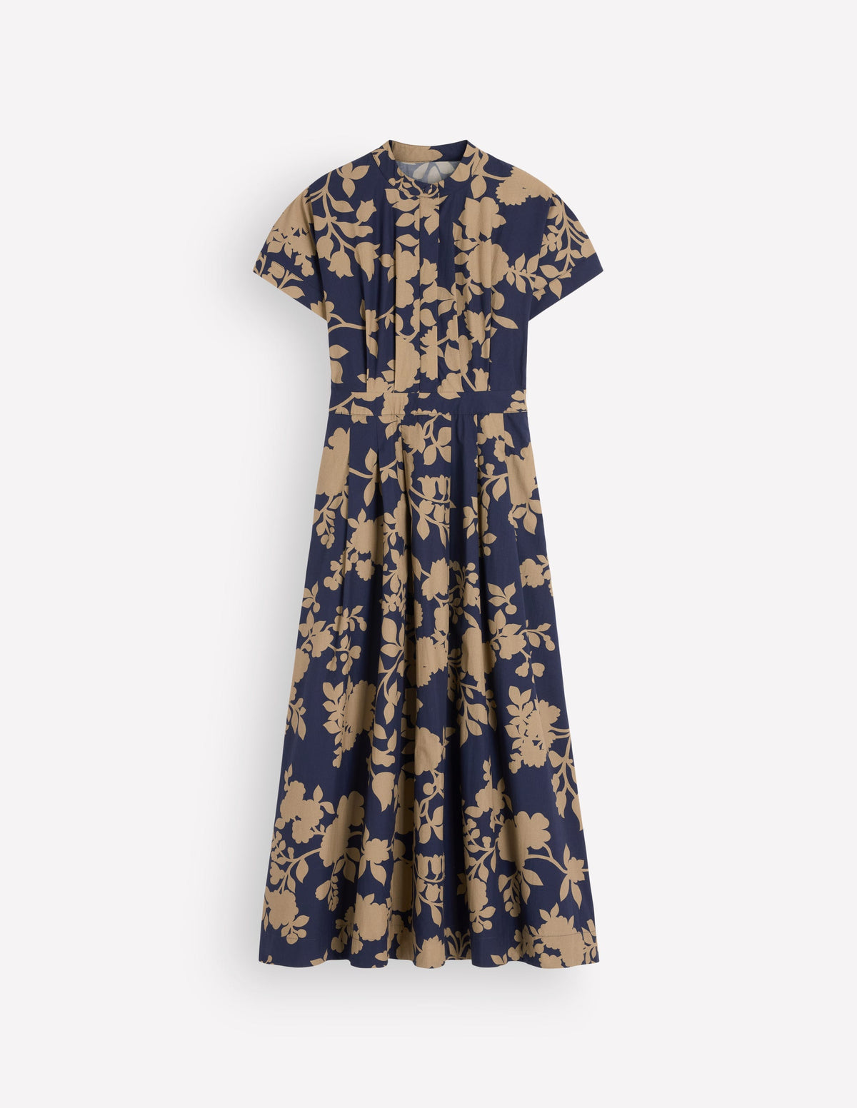 Midikleid aus einem Schnittteil-Französisches Marineblau, Bouquet-Brise-7