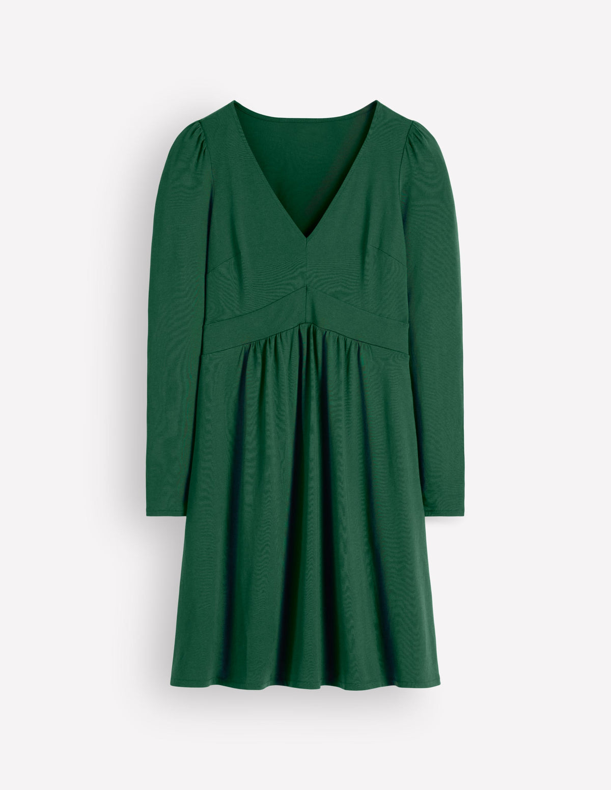 Briony Jersey Short Dress-Hunter Green - Image 5