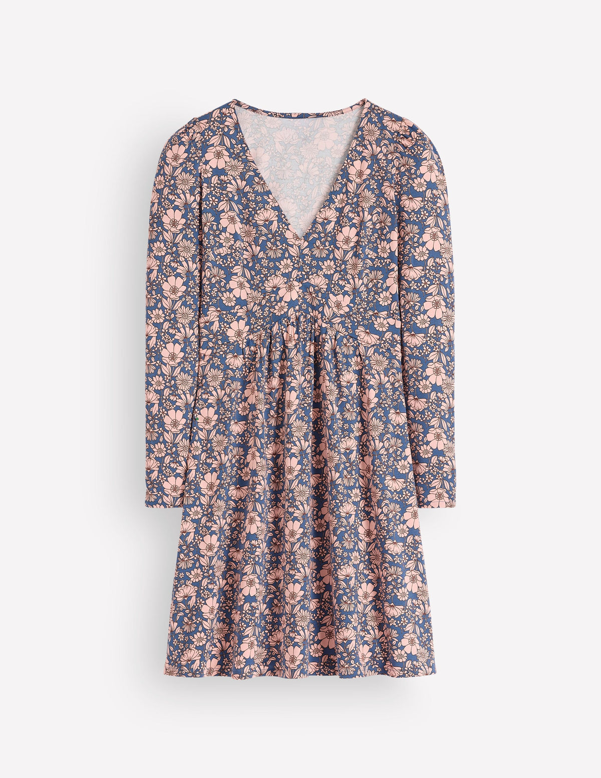 Briony Kurzes Jerseykleid-Ballerinas, Blumenfeld-6