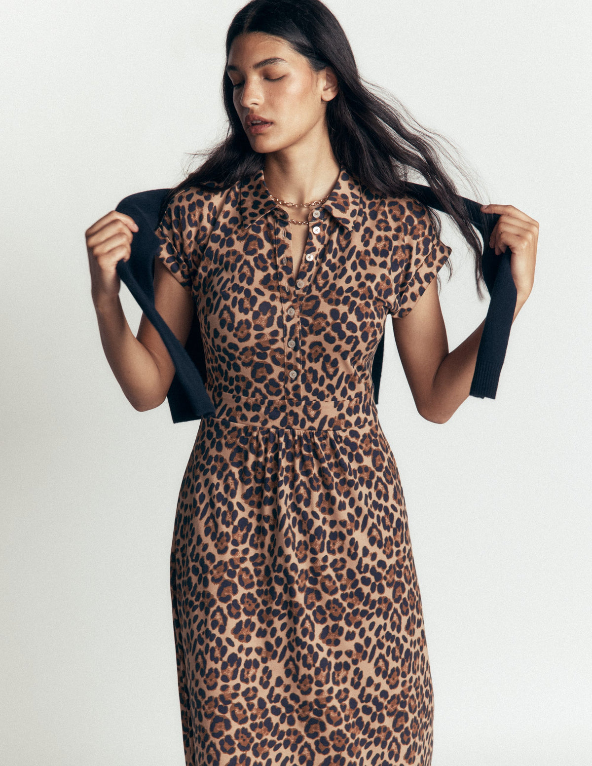 Robe-chemise Fae en jersey-Multi, motif Brushed Animal-3