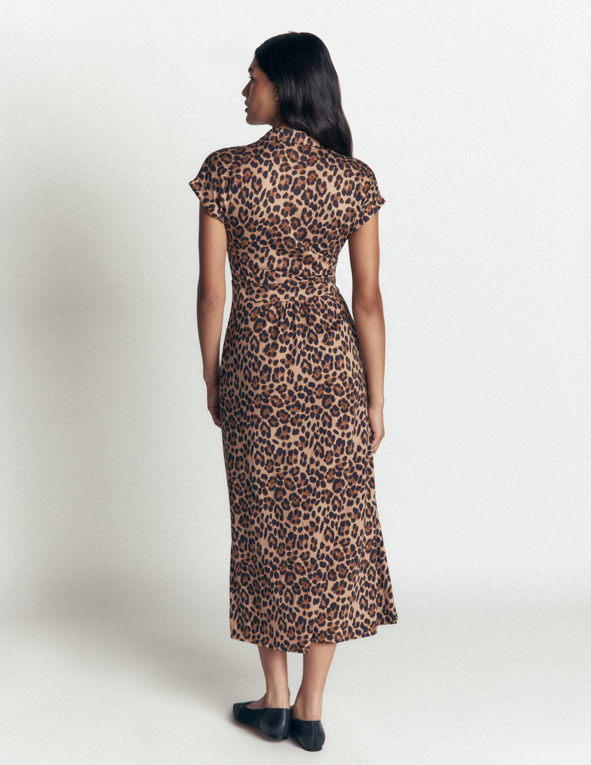 Robe-chemise Fae en jersey-Multi, motif Brushed Animal - Image 4