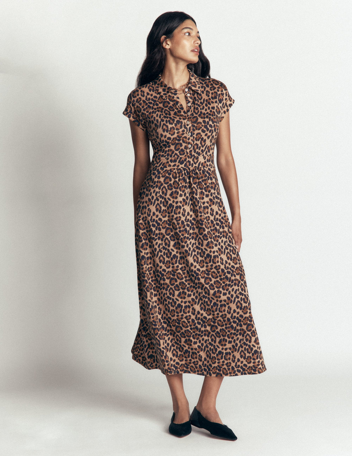 Robe-chemise Fae en jersey-Multi, motif Brushed Animal-5