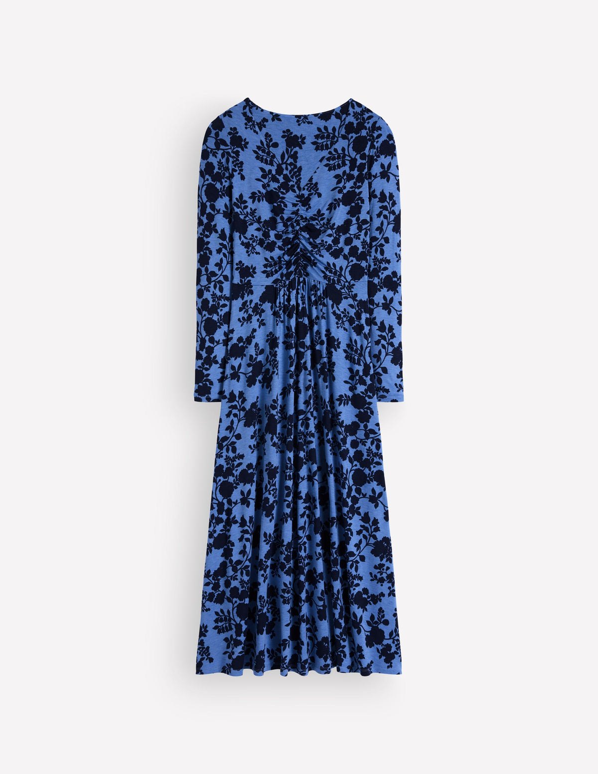 Jasmin Gerafftes Jerseykleid-Vergissmeinnicht, Bouquet-Brise - Image 5