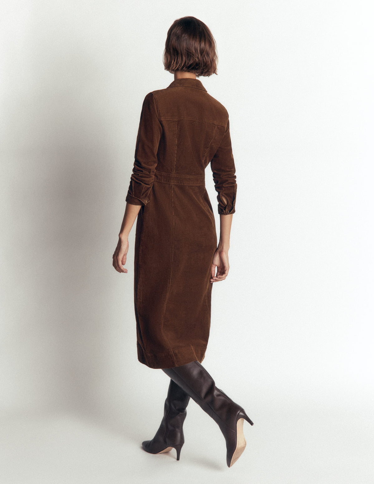Fleur Cord-Midikleid-Raue Umbra-4