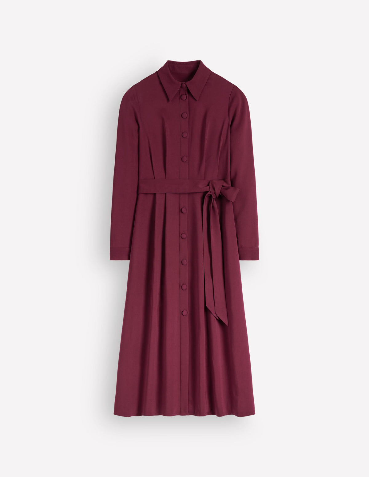 Robe-chemise Kate plissée-Glycine profond - Image 6