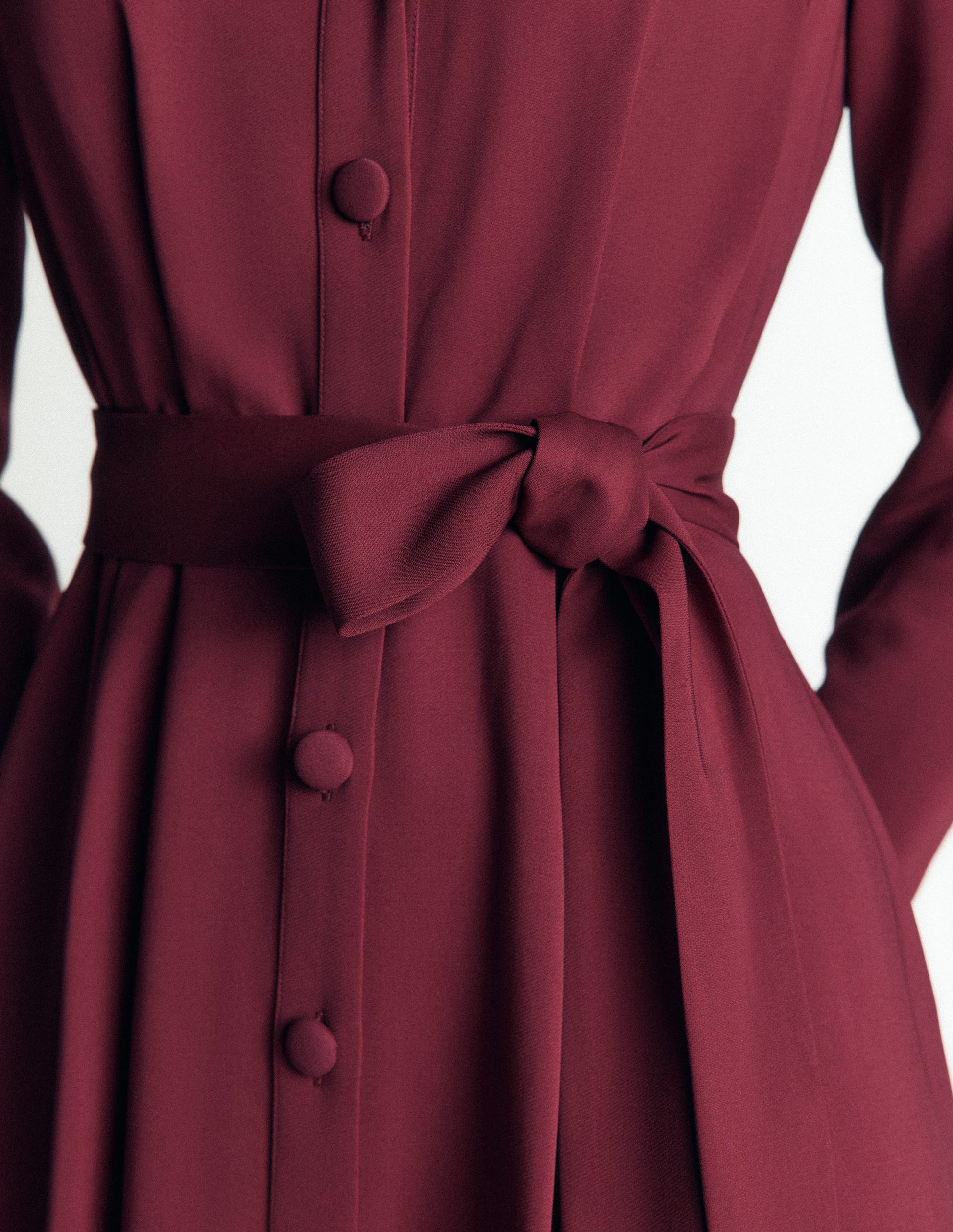 Robe-chemise Kate plissée-Glycine profond-4