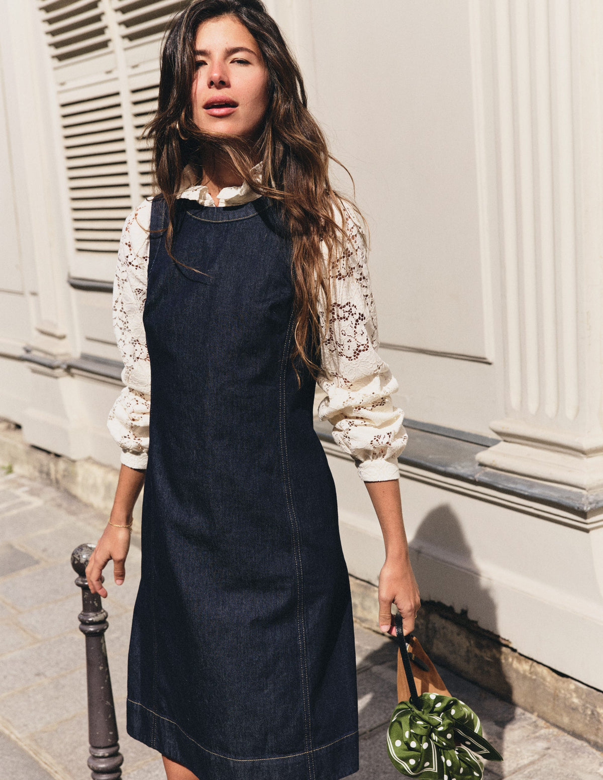 Lou Denim-Etuikleid-Indigoblau, Denim-5