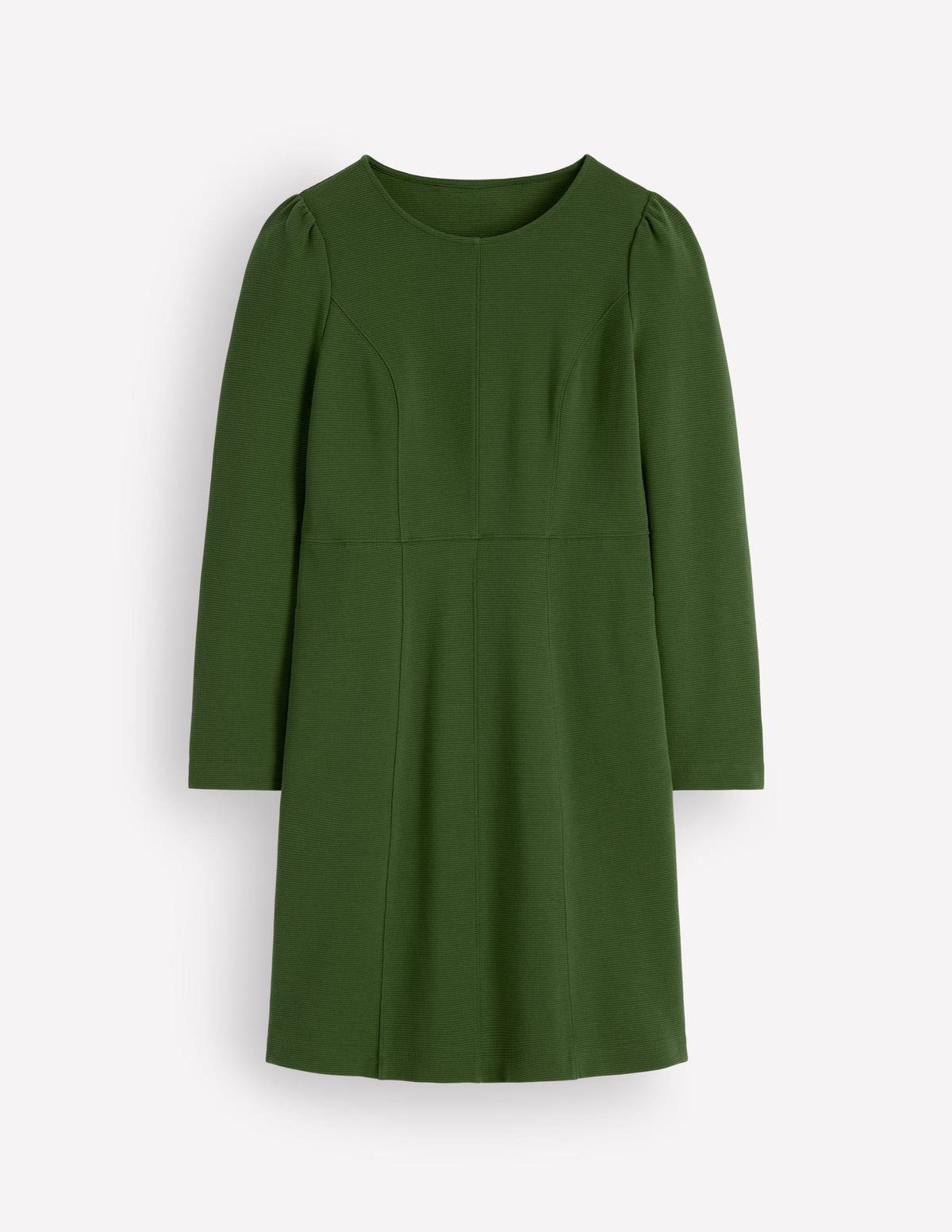 Robe Marla en ottoman à coutures-Sapin vert - Image 5
