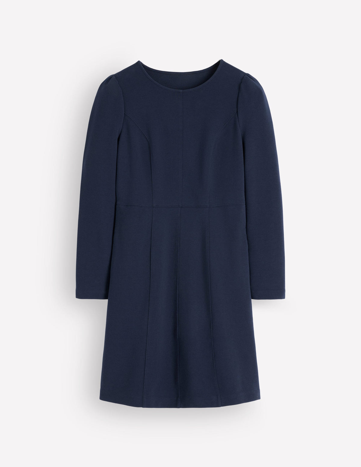 Marla Ottoman-Kleid mit Ziernähten-Marineblau-5