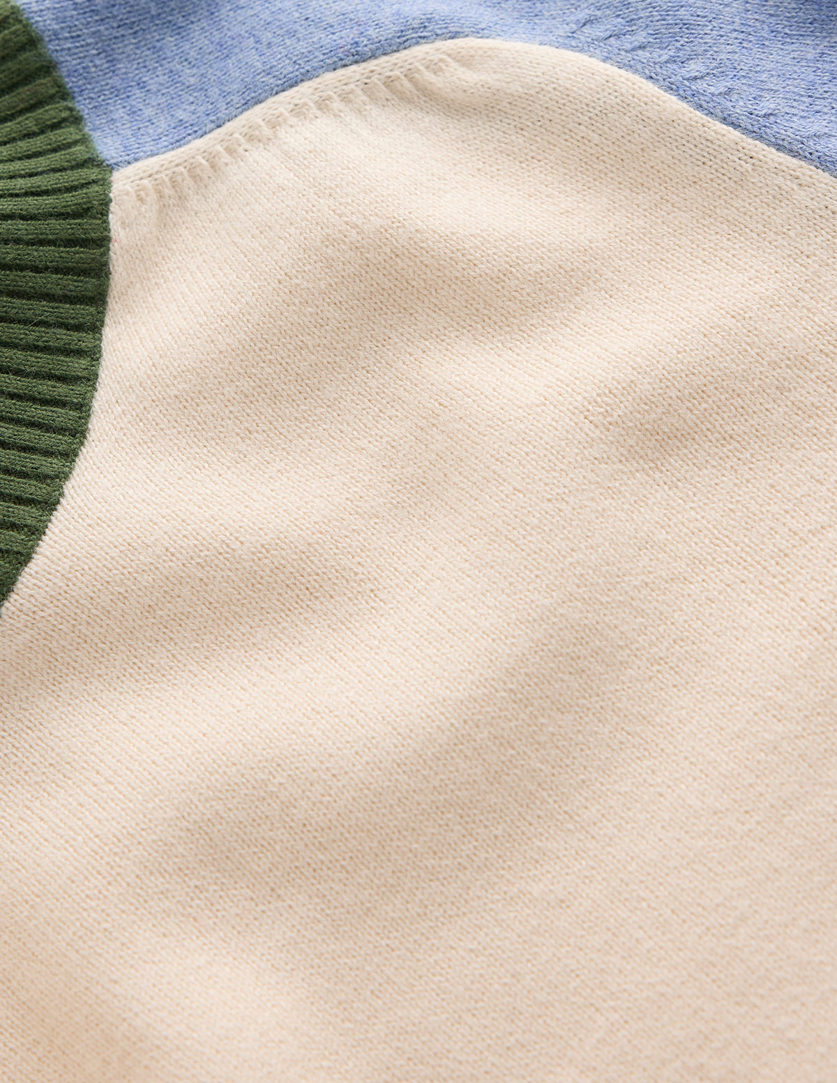 Meg Pullover mit Raglanärmeln-Naturweiß, Blau und Grün-6