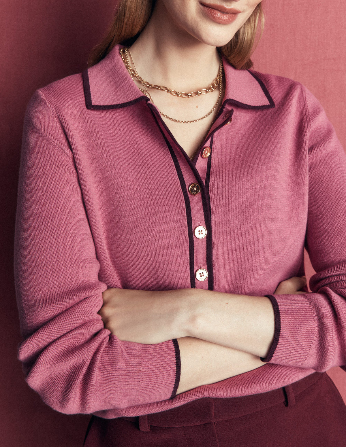 Liz Henley-Pullover-Rosa Heide - Image 2