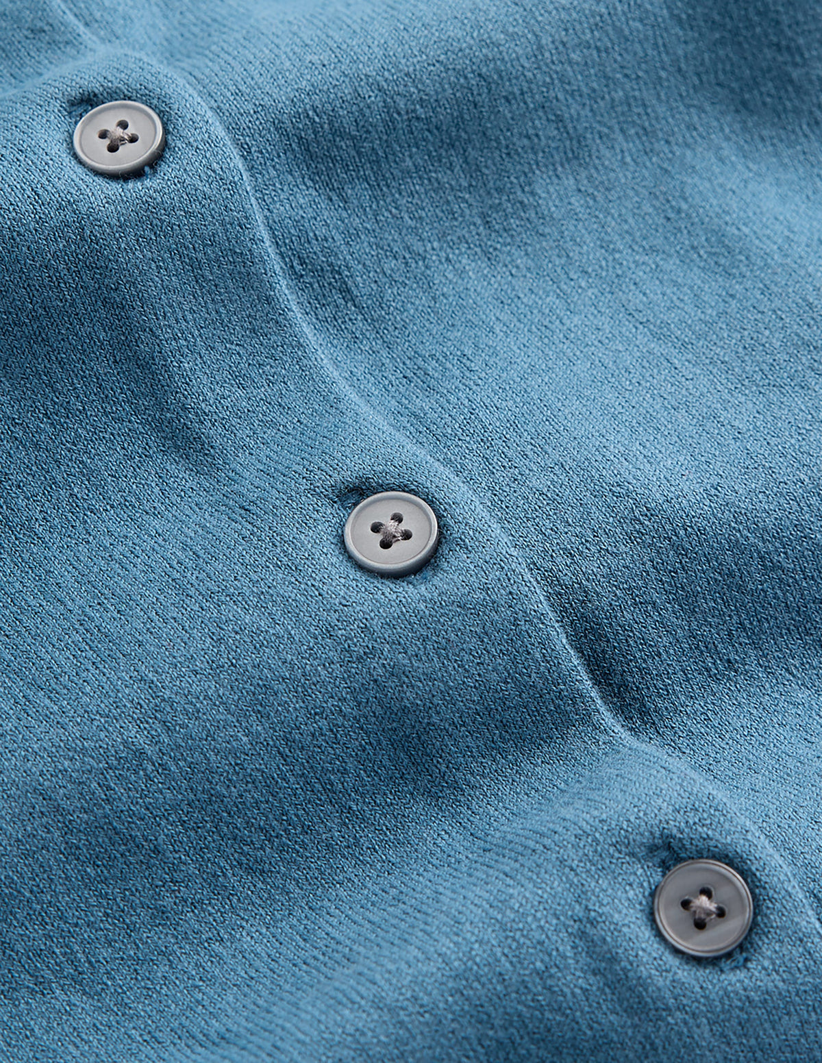 Camilla Baumwollstrickjacke mit Rundhalsausschnitt-Graublau - Image 5