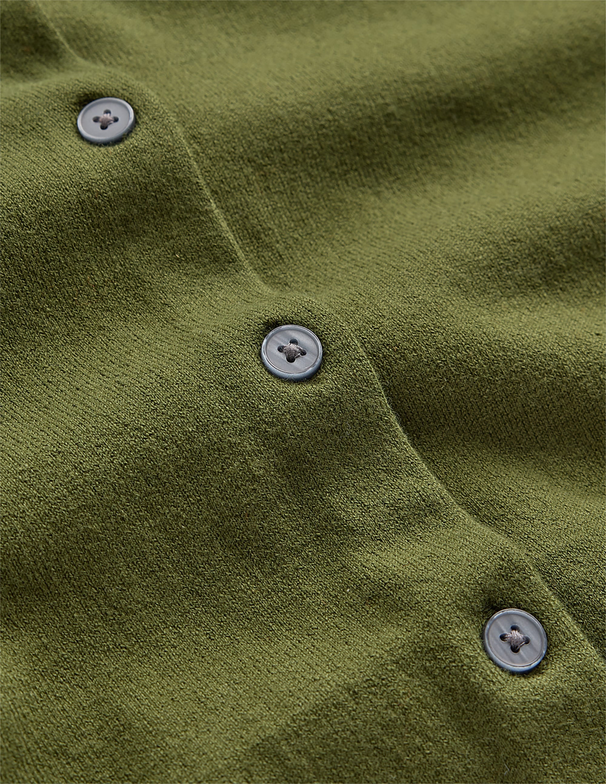 Camilla Baumwollstrickjacke mit Rundhalsausschnitt-Waldgrün - Image 7