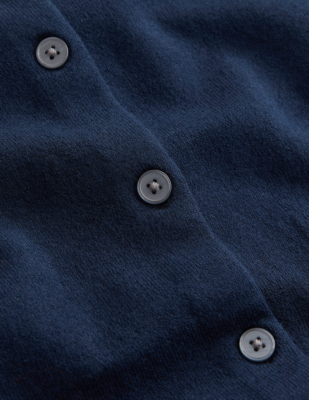 Camilla Baumwollstrickjacke mit Rundhalsausschnitt-Marineblau - Image 8