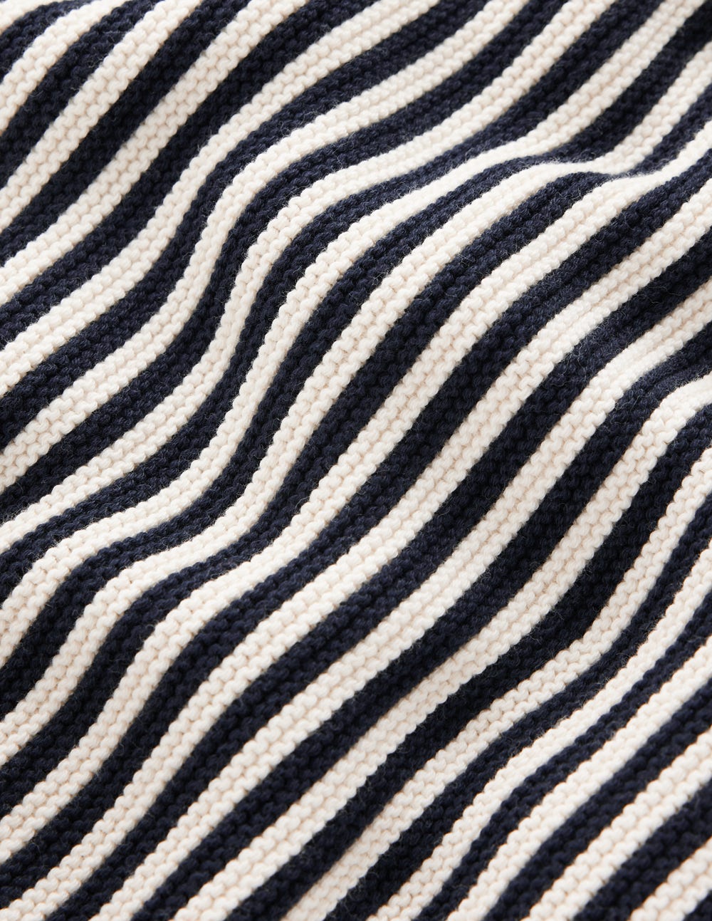 Texturierter Pullover mit Ziernaht-Marineblau, Naturweiß - Image 8