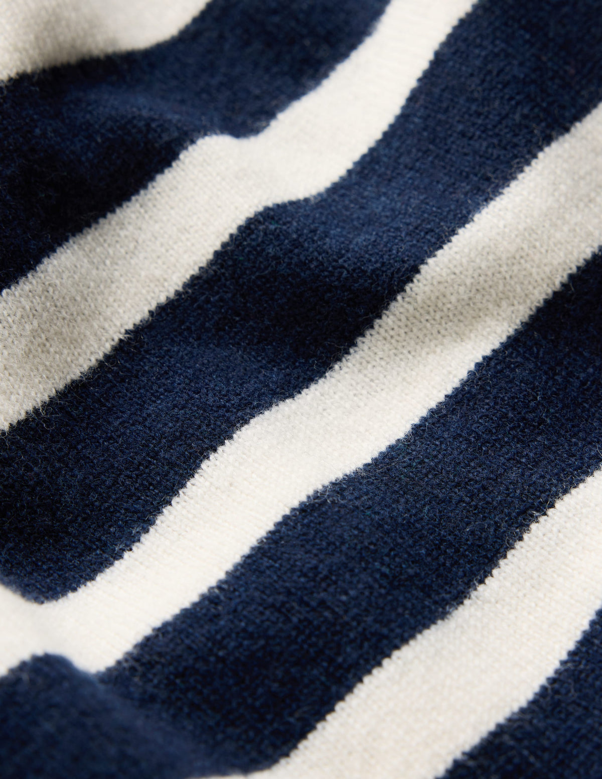 Strick-T-Shirt mit Schleife am Ausschnitt-Marineblau, Naturweiß Gestreift - Image 7