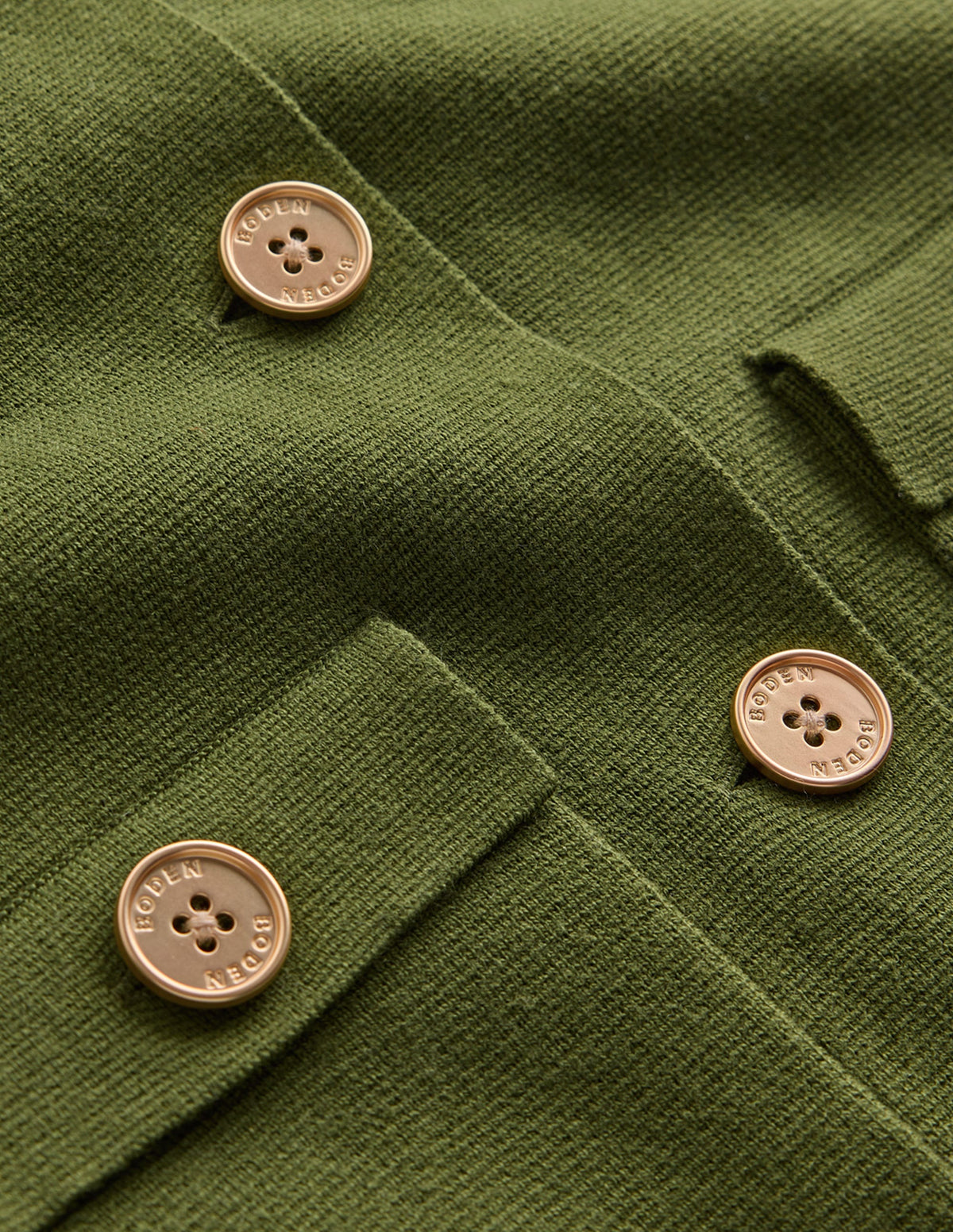 Phoebe Strickjacke mit Kragen-Waldgrün-5