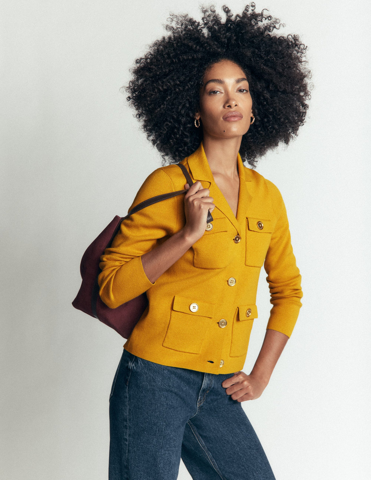 Phoebe Strickjacke mit Kragen-Goldenes Roggenfeld - Image 5