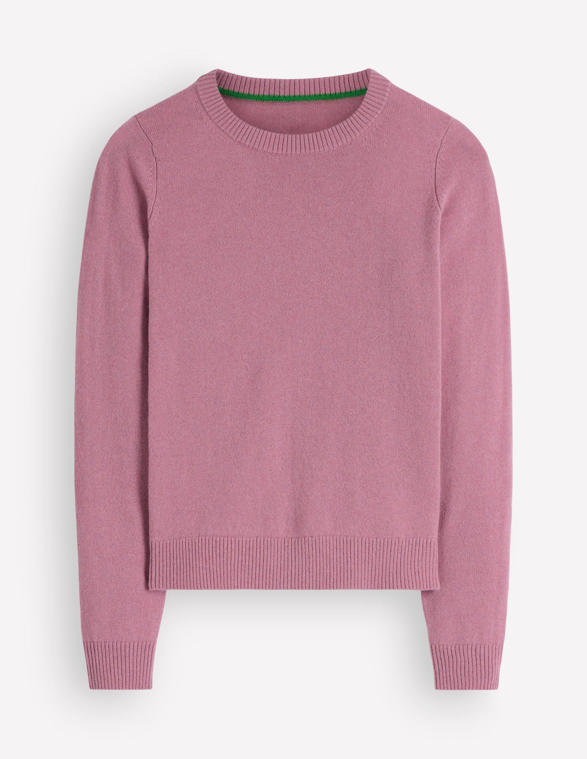 Elsie Kaschmirpullover mit Rundhalsausschnitt-Rosa Heide-4