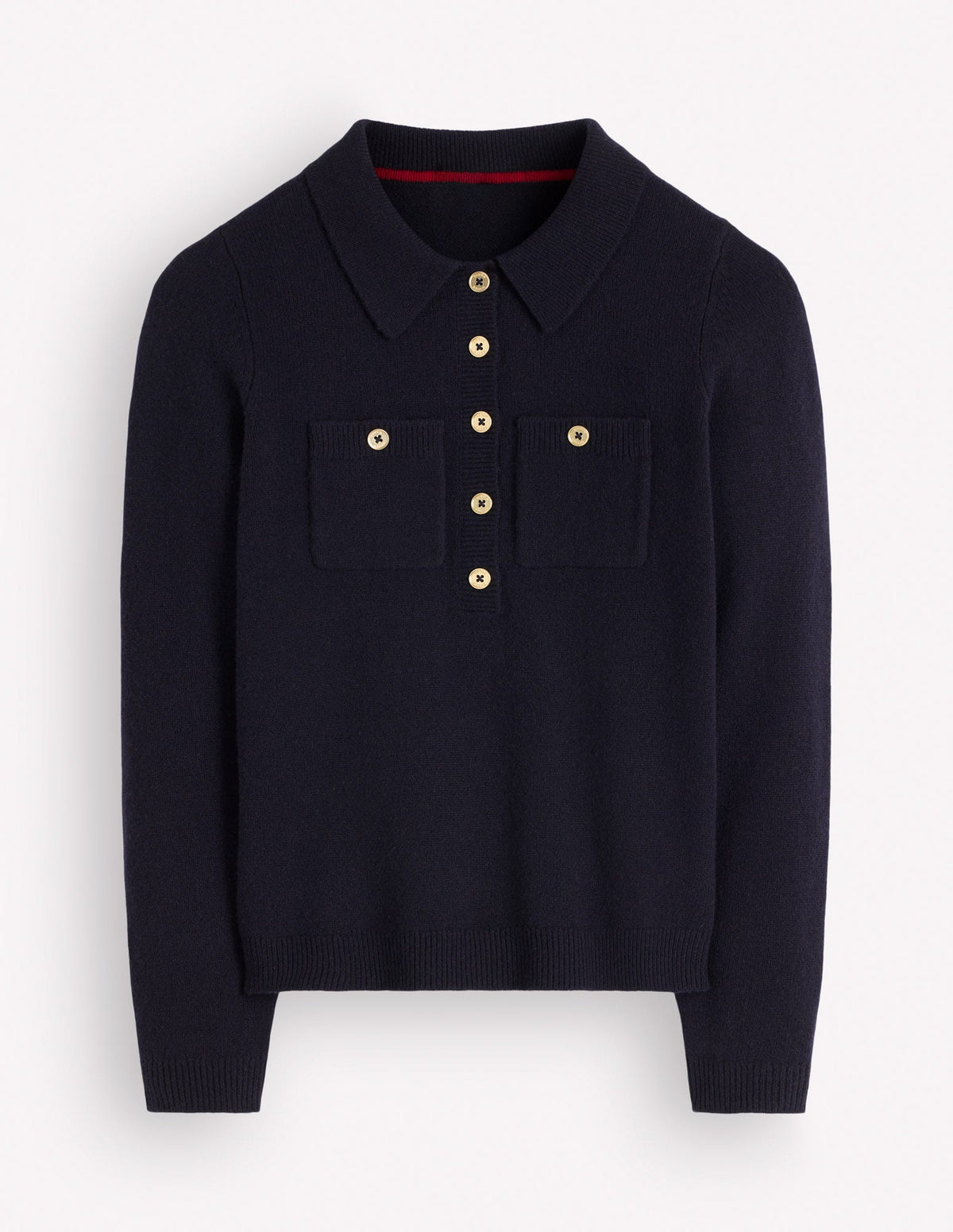 Marianne Pullover aus Merinowolle-Marineblau - Image 6