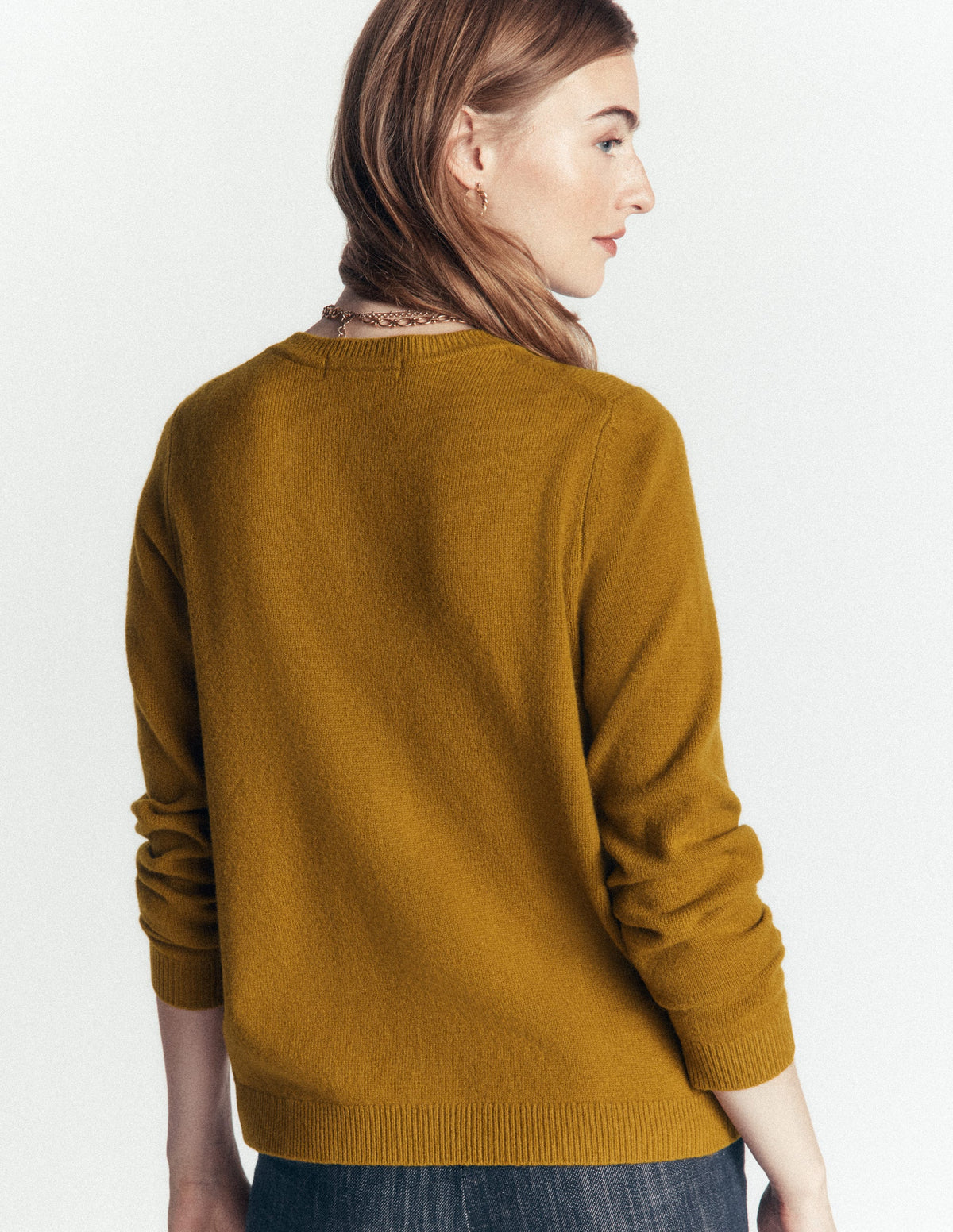 Marianne Strickjacke aus Merinowolle-Gewürzter Chai-2