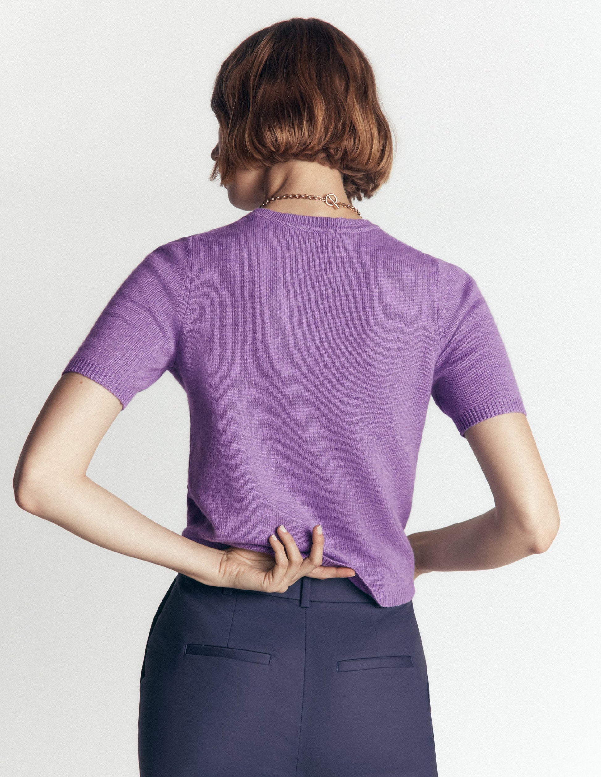 Ria Verziertes Strick-T-Shirt-Amethyst-Lila-4