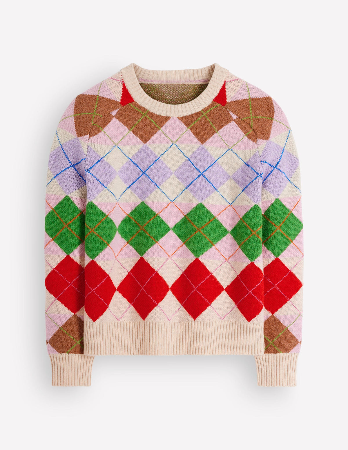 Ariadne Pullover aus Alpaka-Mischung-Bunt, Argyle-Muster - Image 7