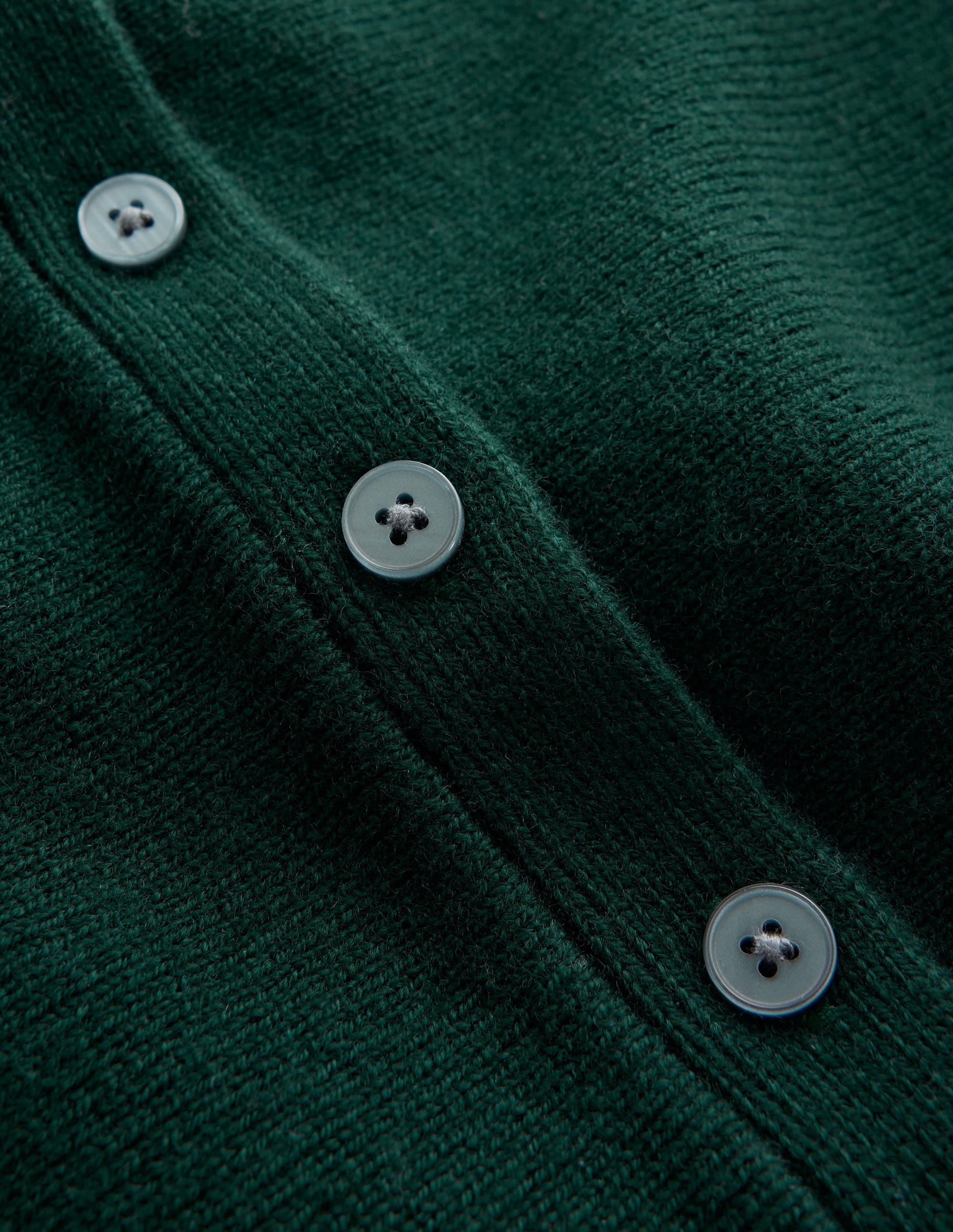 Taillierte Woll-Strickjacke mit Schößchen-Seegras - Image 7