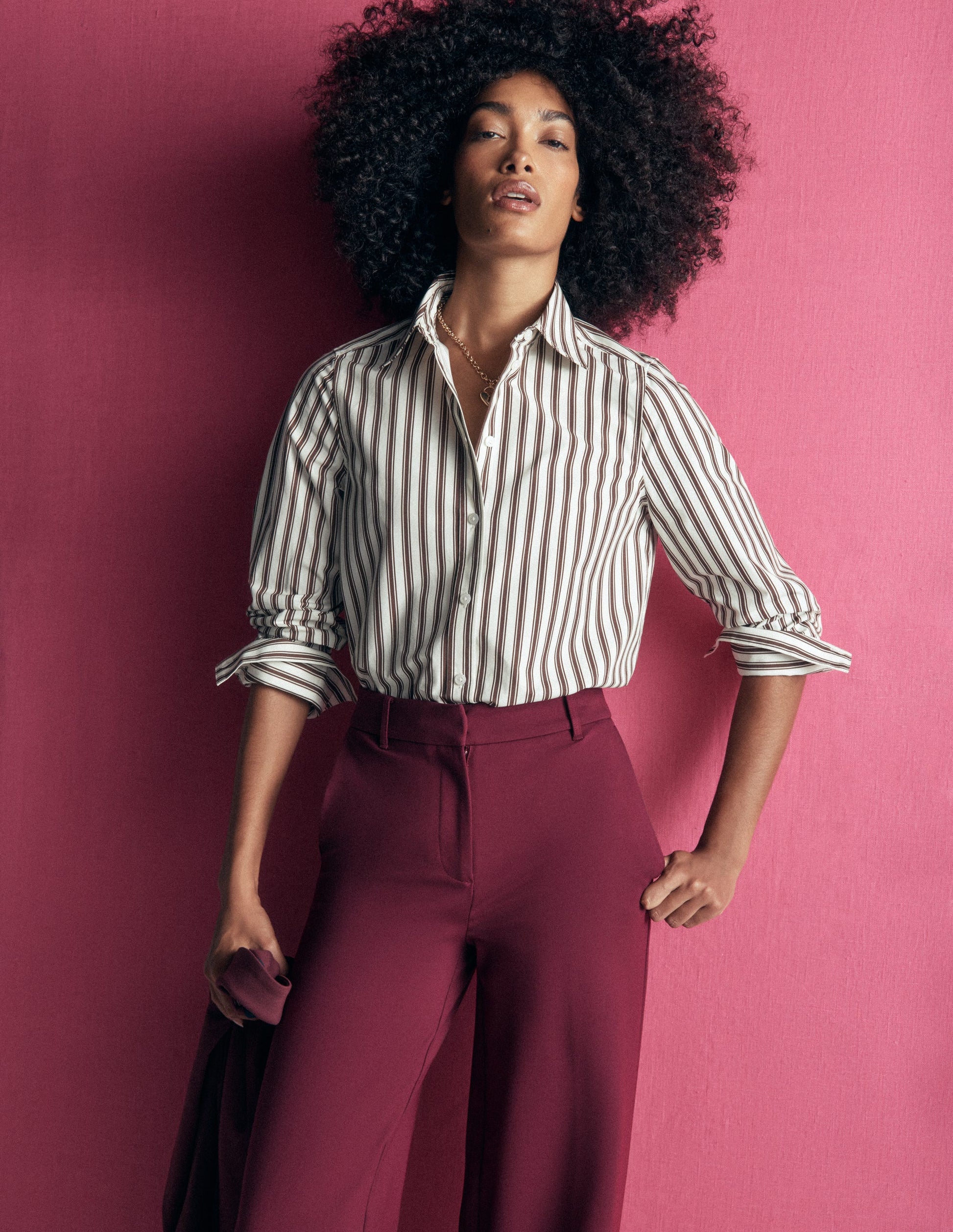 Belgravia Ponte-Hose-Dunkelviolett-1