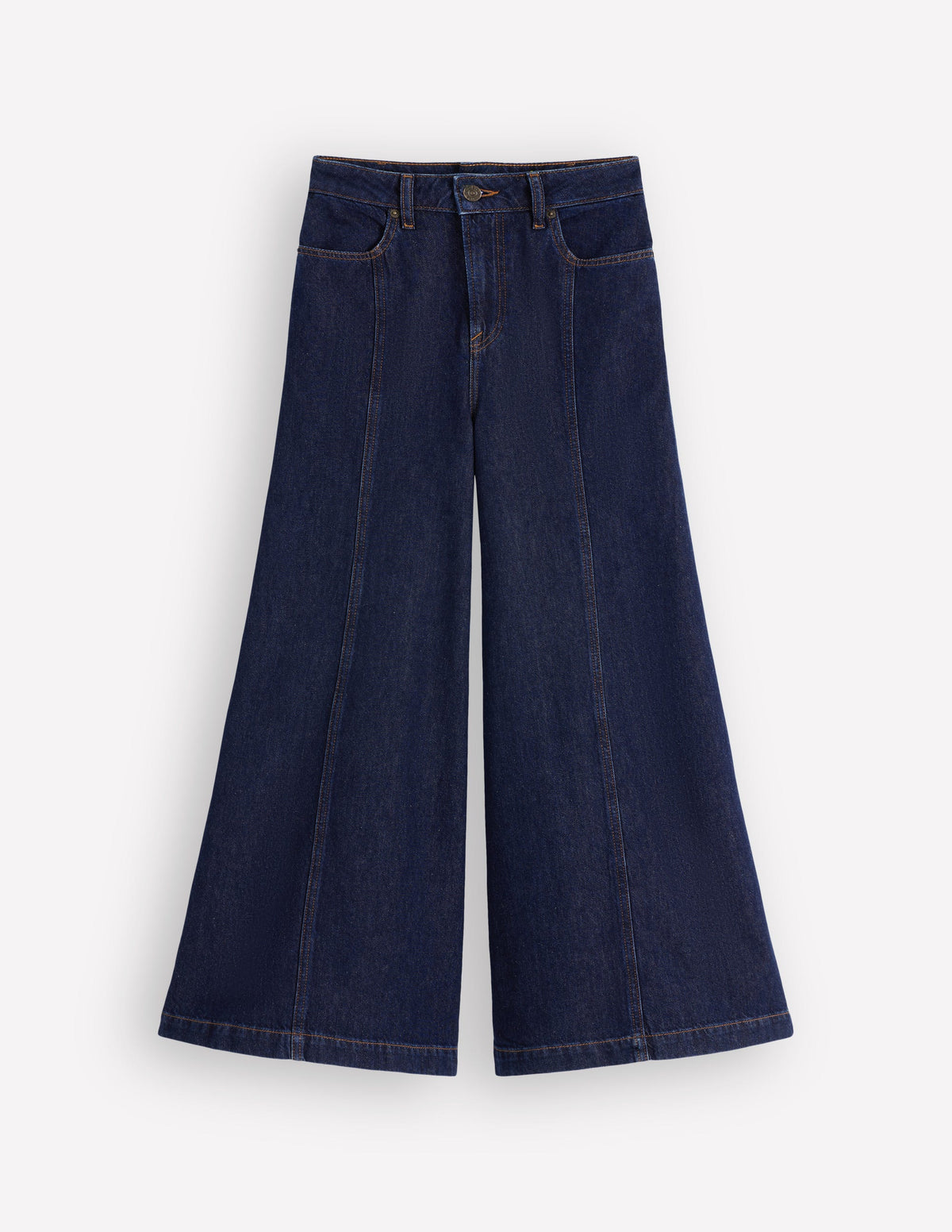 Culotte-Jeans mit weitem Bein-Indigo-6