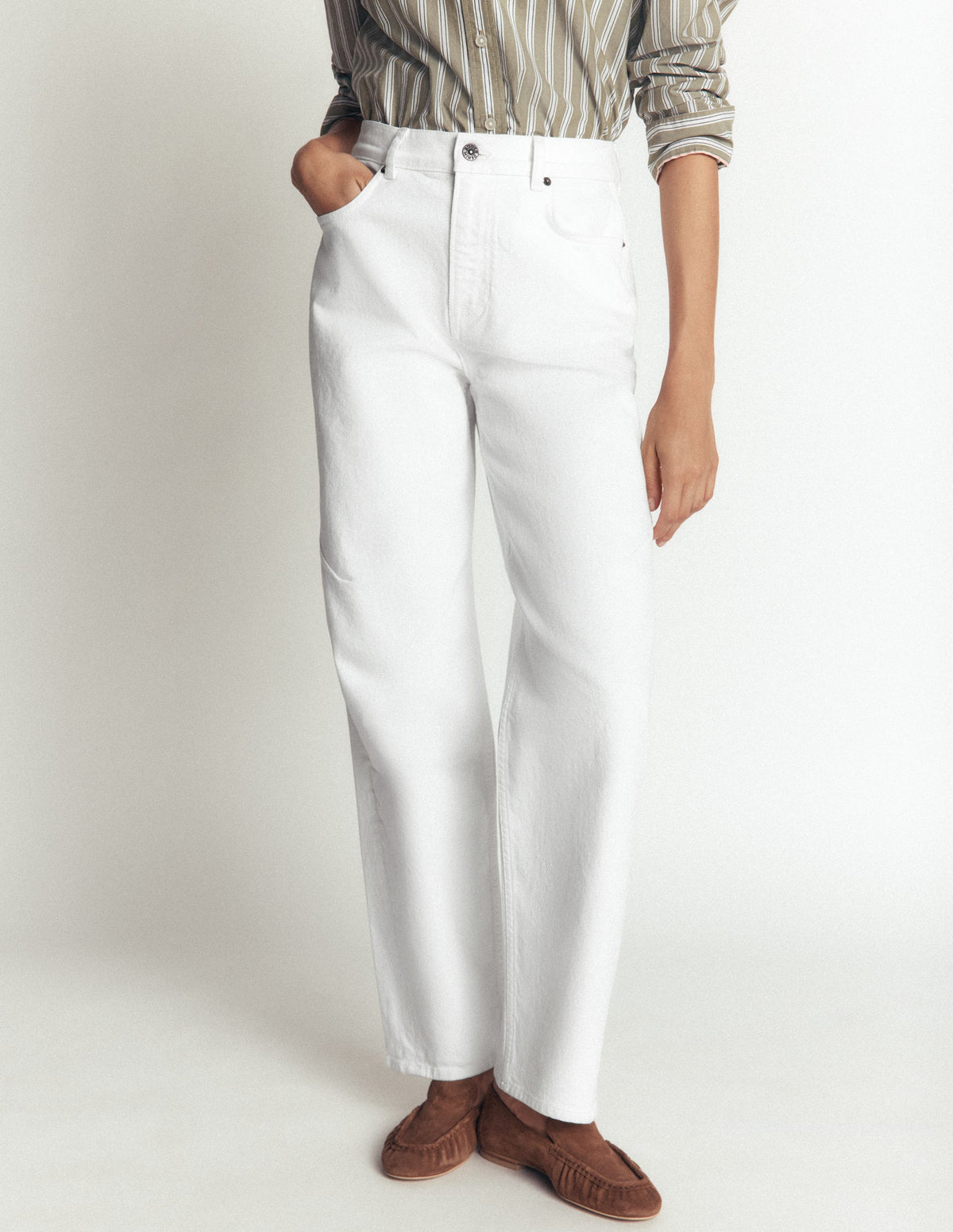 Barrel-Jeans-Weiß - Image 4